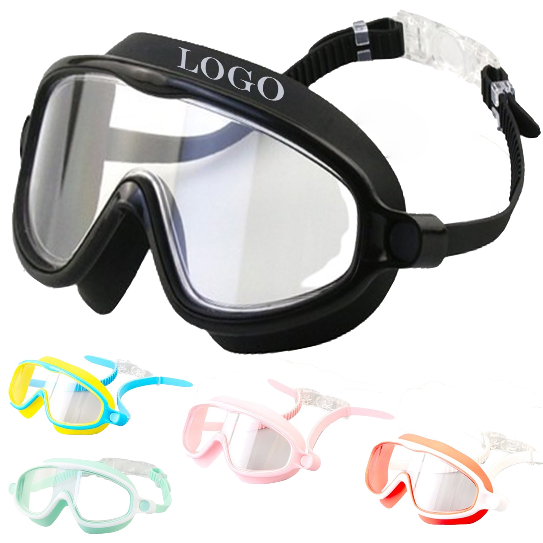 Anti-Fog Large Frame Swimming Goggles For Children