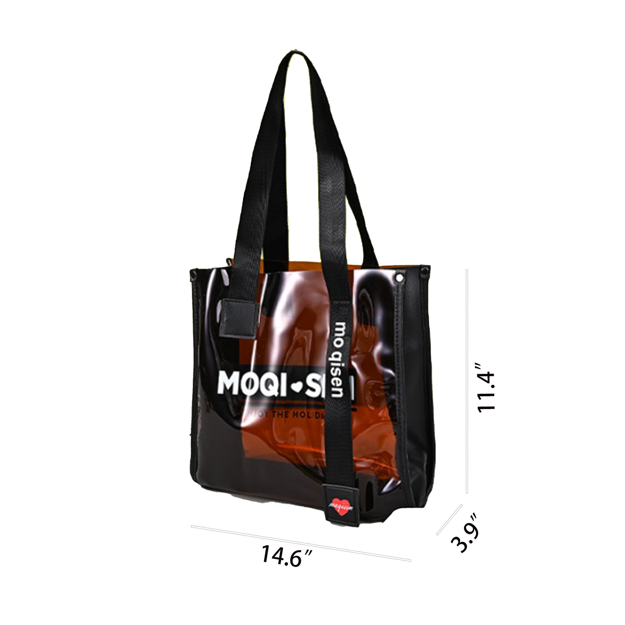 Transparent PVC Waterproof Shopping Tote Bag