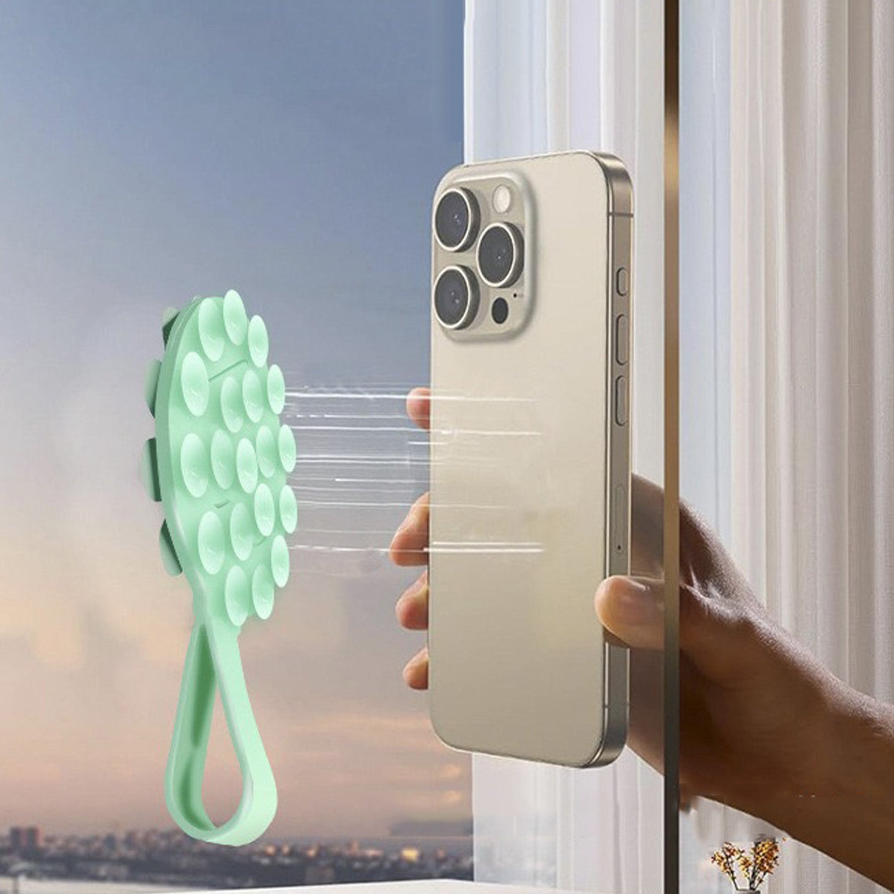Double-sided Silicone Suction Phone Holder