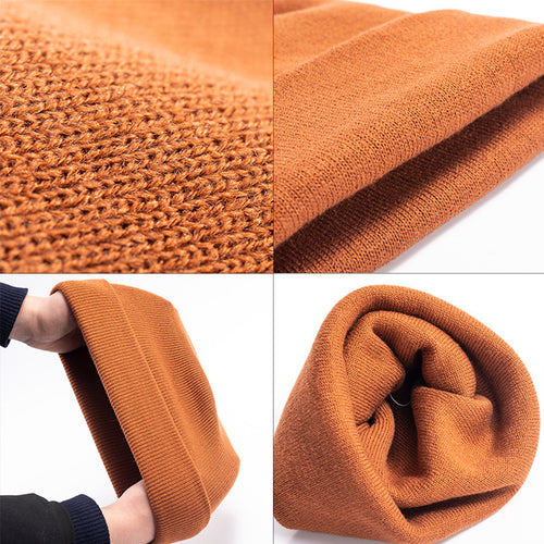 Autumn Winter Plain Knit Hat