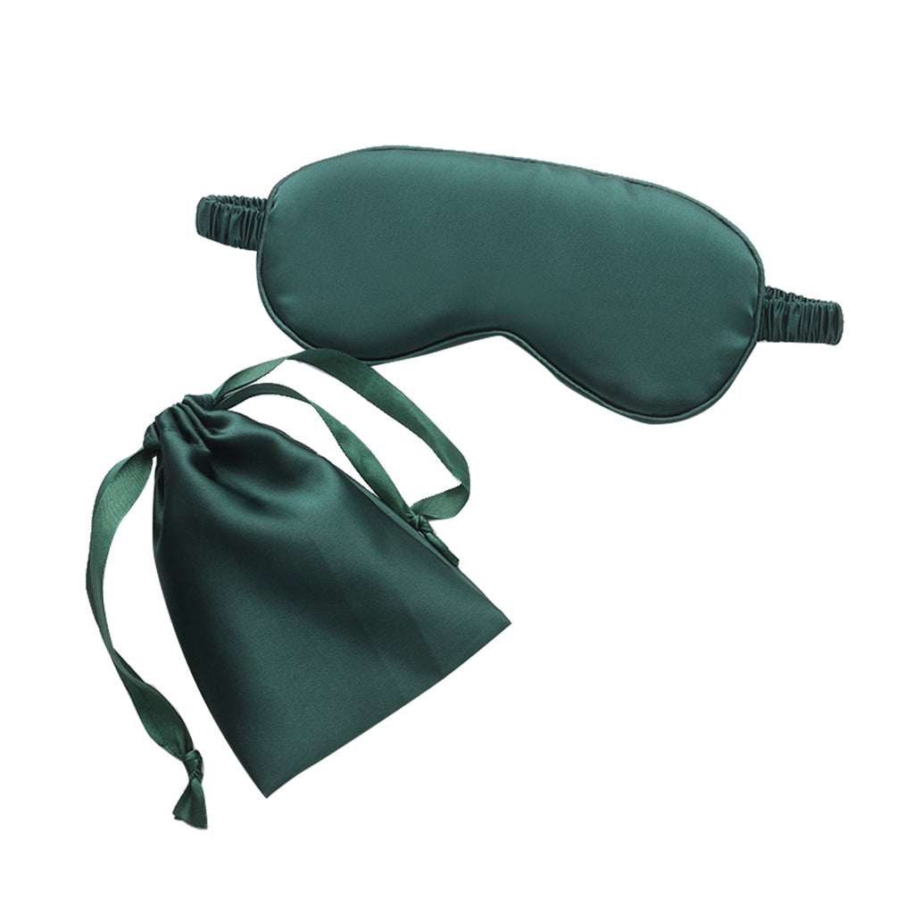 Imitation Silk Storage Eye Mask Cloth Bag Two-Piece Set