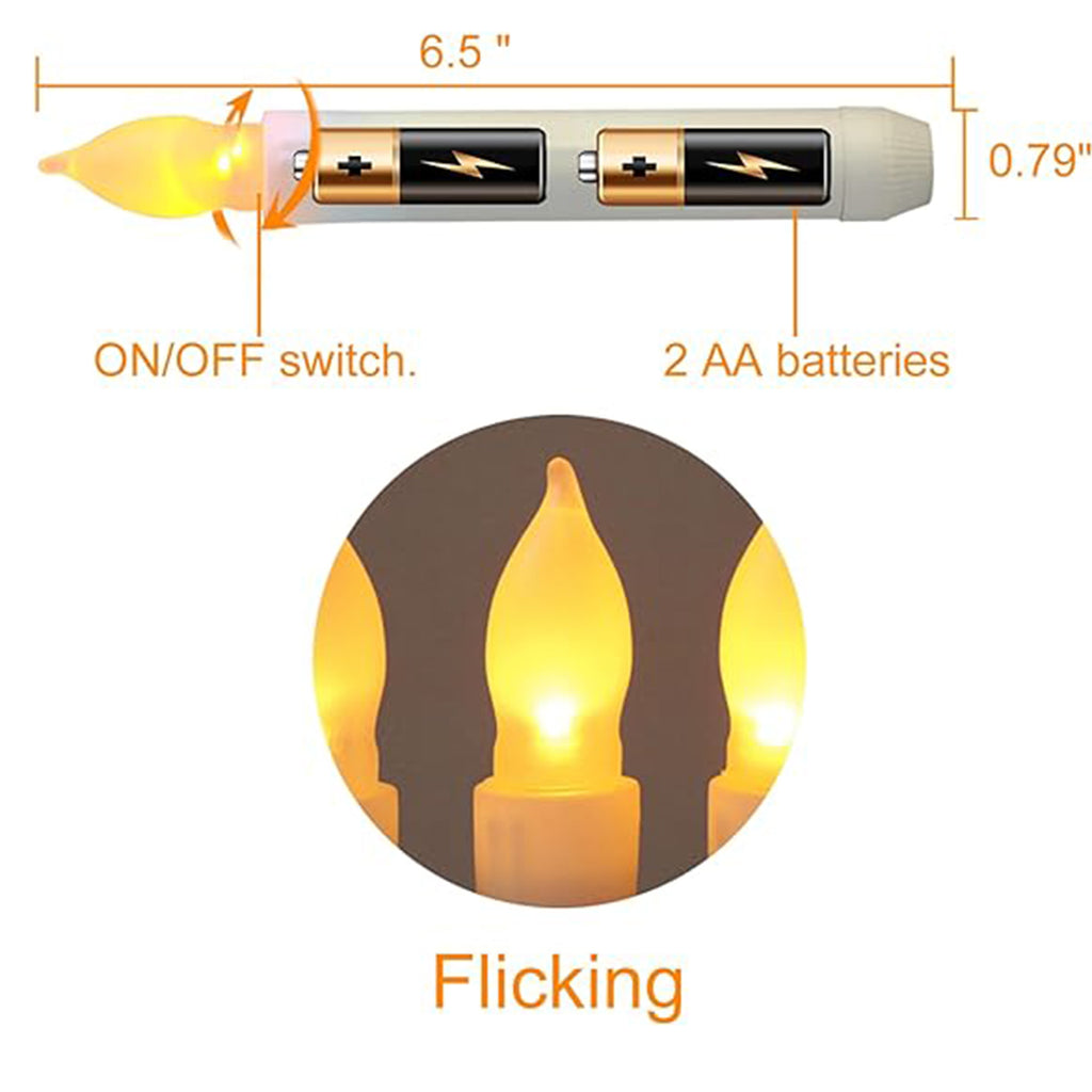 LED Flameless Taper Candles