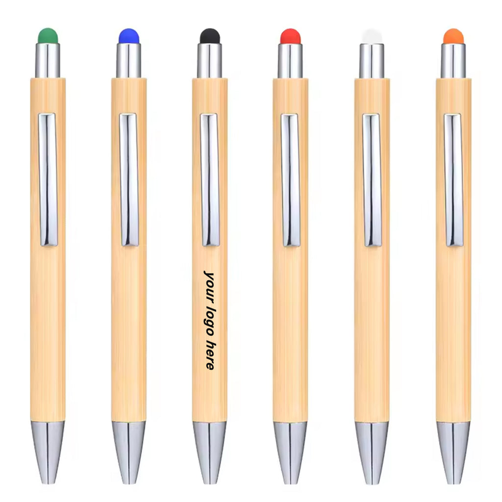 Bamboo Retractable Ballpoint Pen