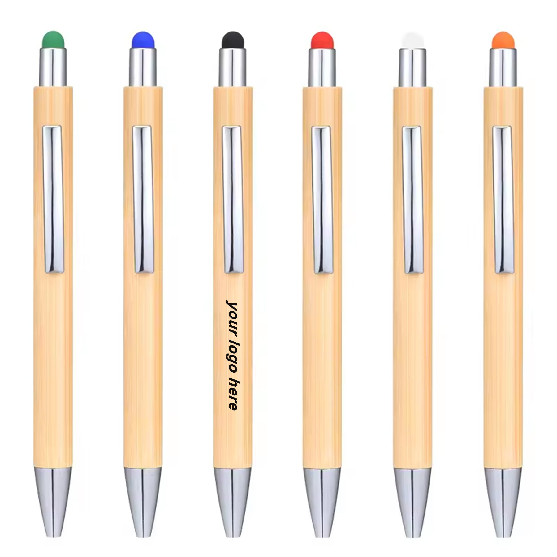 Bamboo Retractable Ballpoint Pen