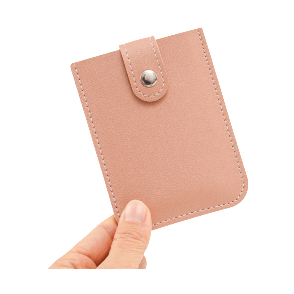Faux Leather Pull Out Multi Slot Commute Card Holder