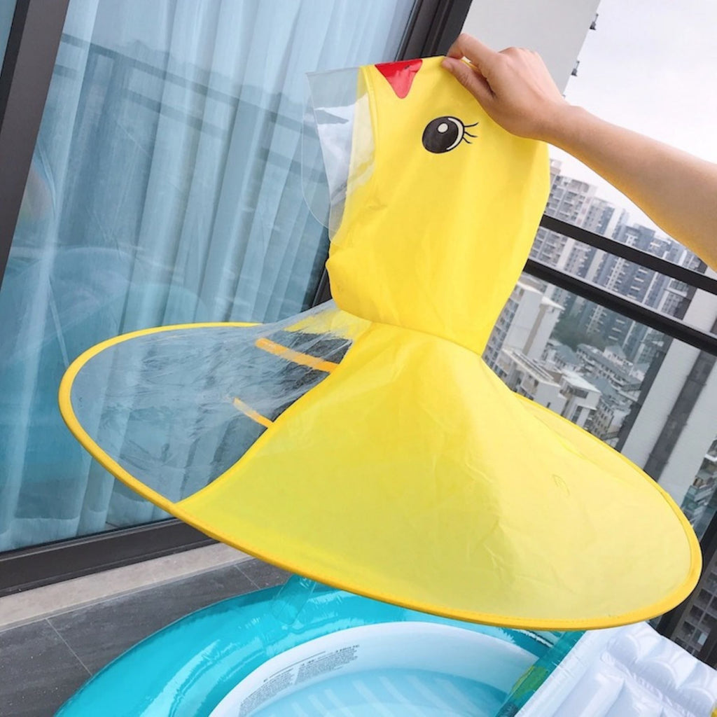 Little Yellow Duck UFO - shaped Kids' Raincoat