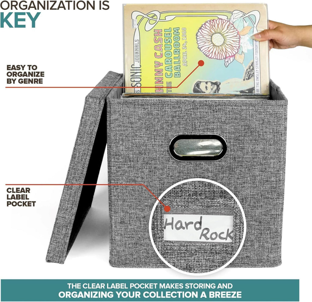 Vinyl Record Storage Box