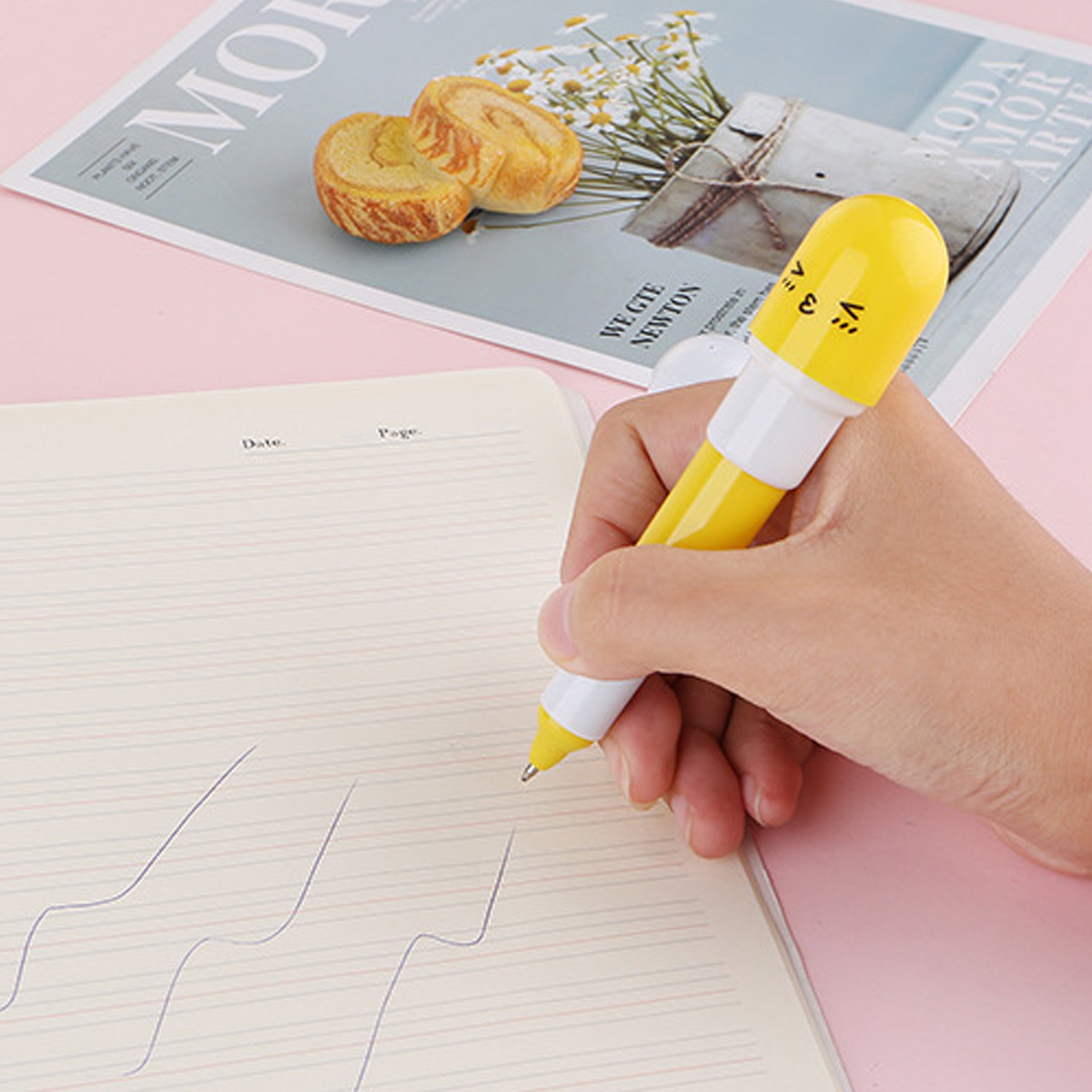 Retractable Capsule Pill Ballpoint Pen