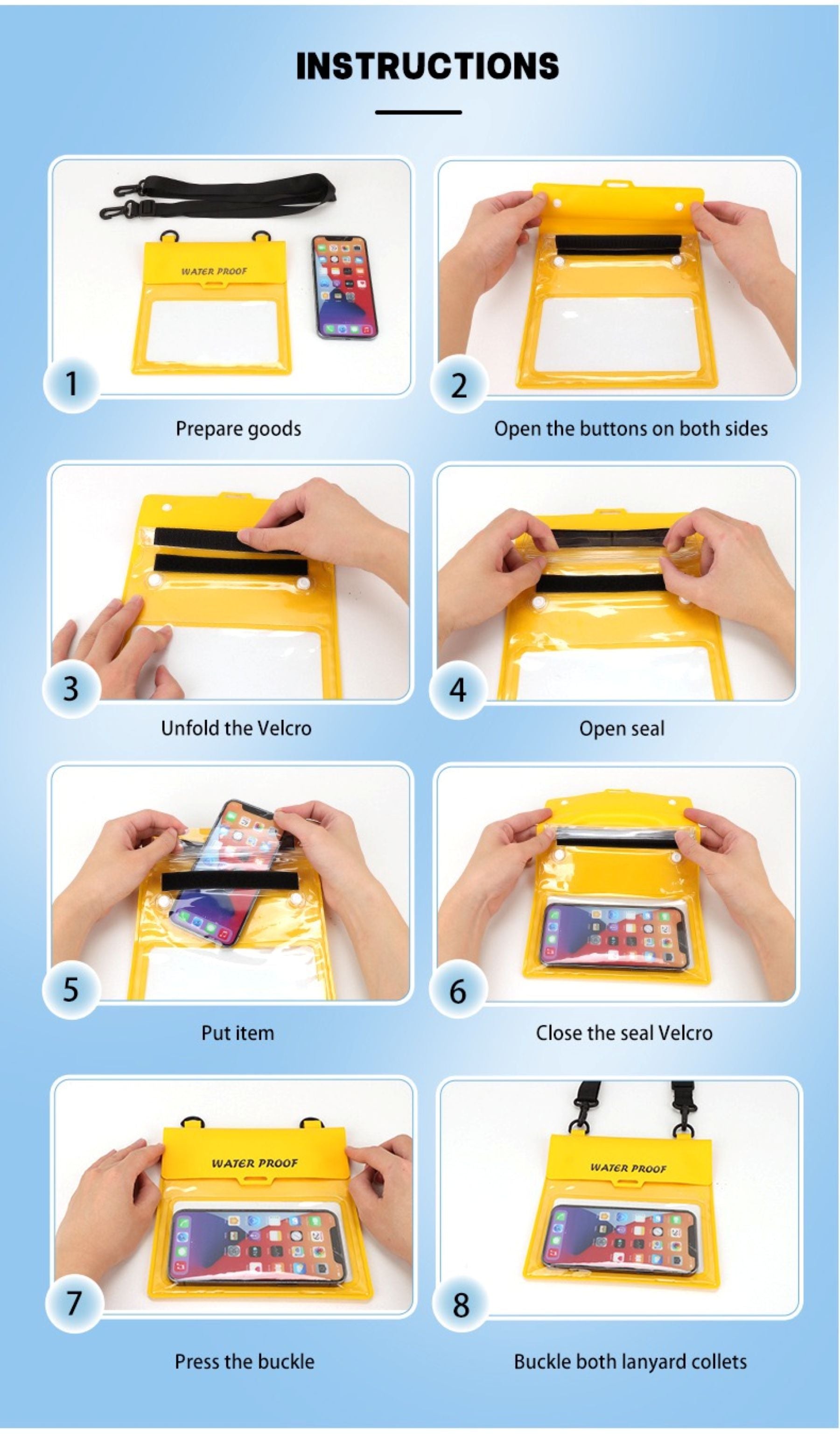 PVC Large-capacity Waterproof Bag For Mobile Phones