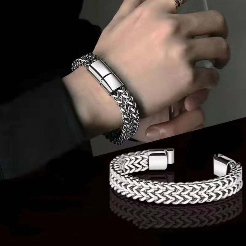 Stainless Steel Cuban Link Men's Bracelet