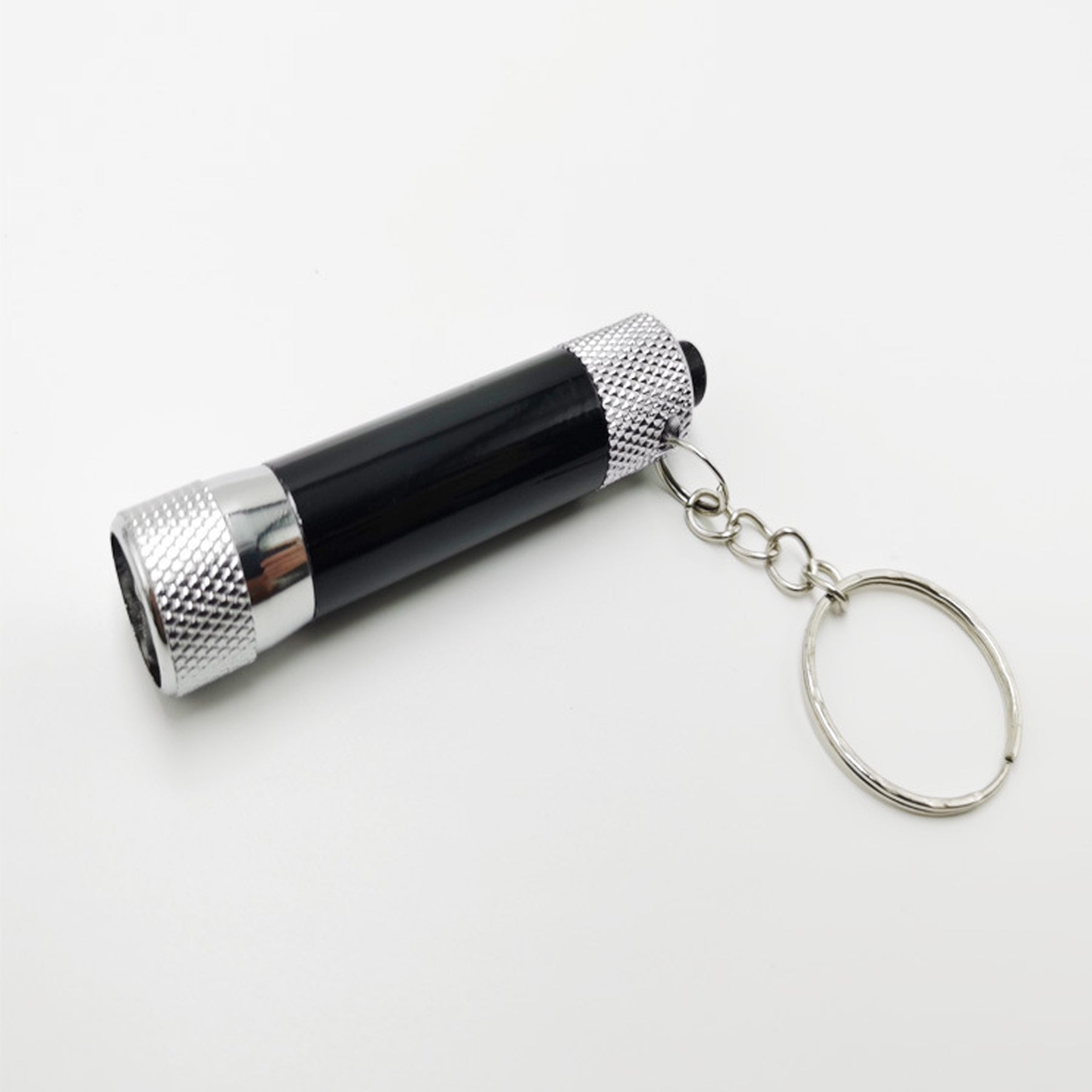 Bright Aluminum Alloy Flashlight With Keychain
