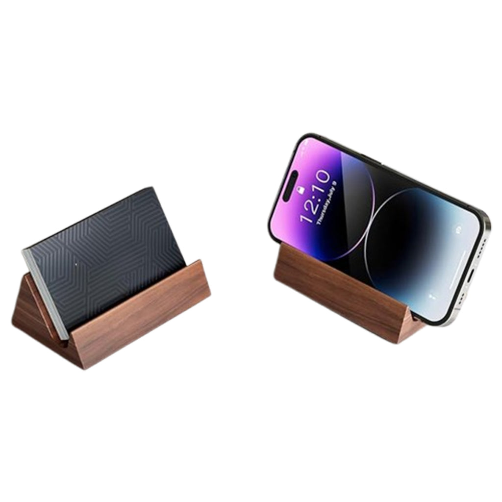 Wooden Desk Business Card Holder