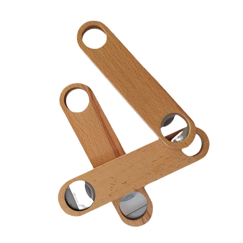 Stainless Steel Wooden Long Bottle Opener
