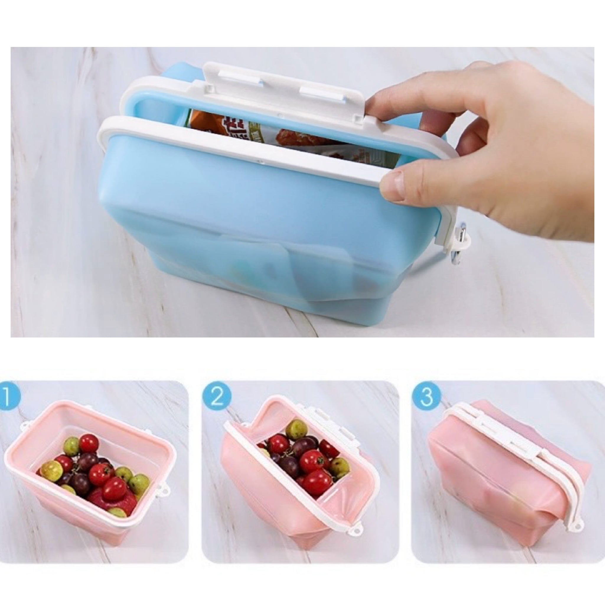 50 Oz Silicone Foldable Safe Box