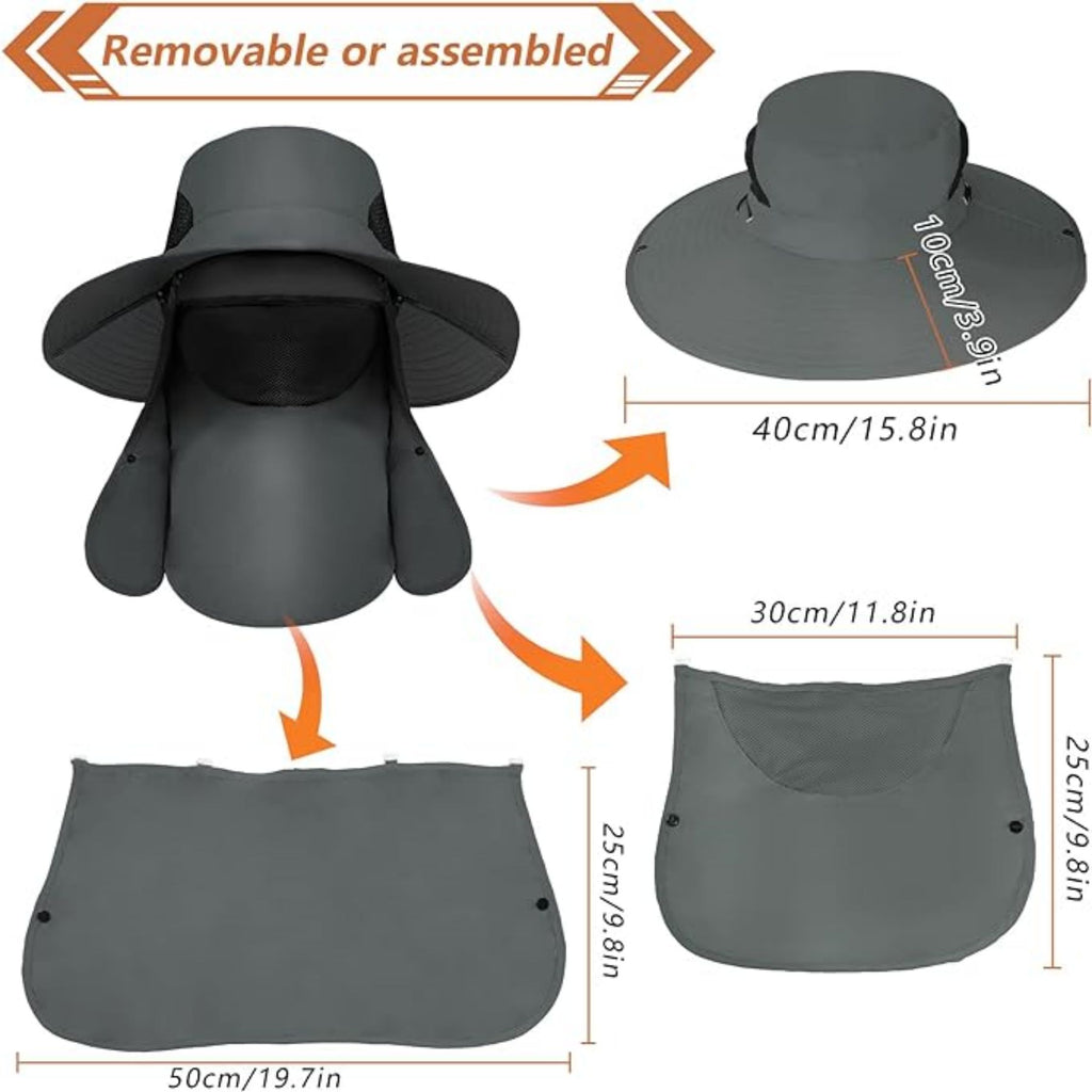 Summer Outdoor Breathable Large Brim Sunscreen Hat