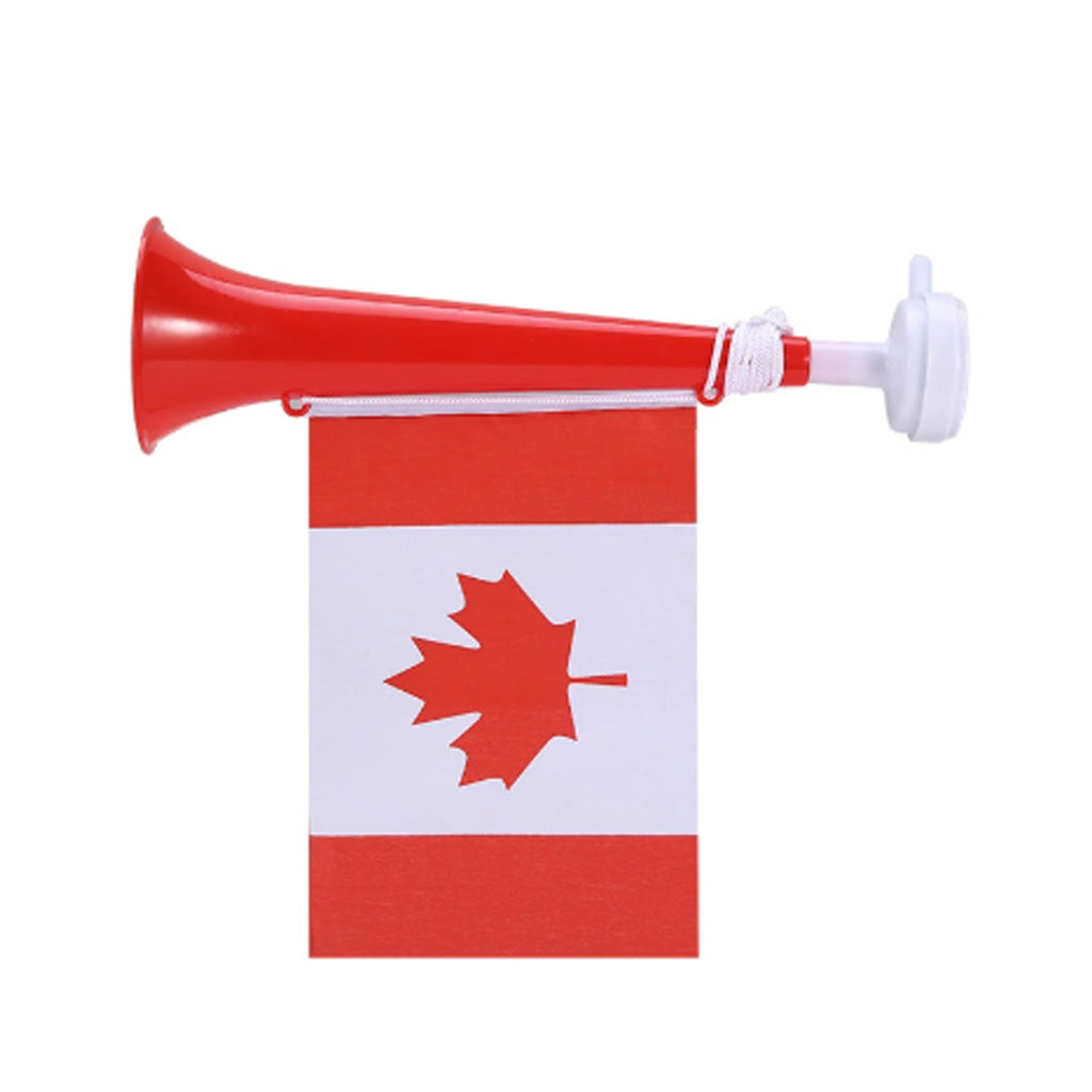 Plastic Cheer Horn with Detachable Flag for Team Cheering