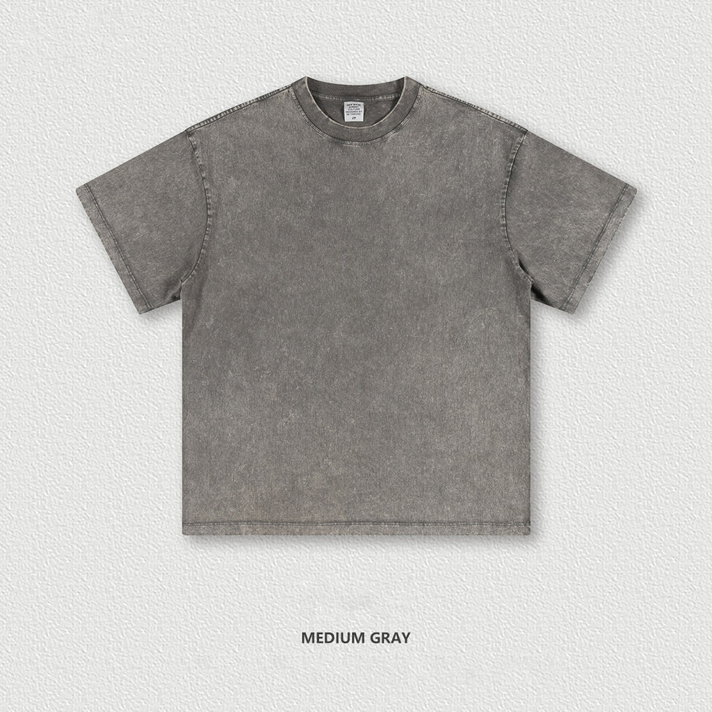 275G Washed Batik Crewneck Short Sleeves