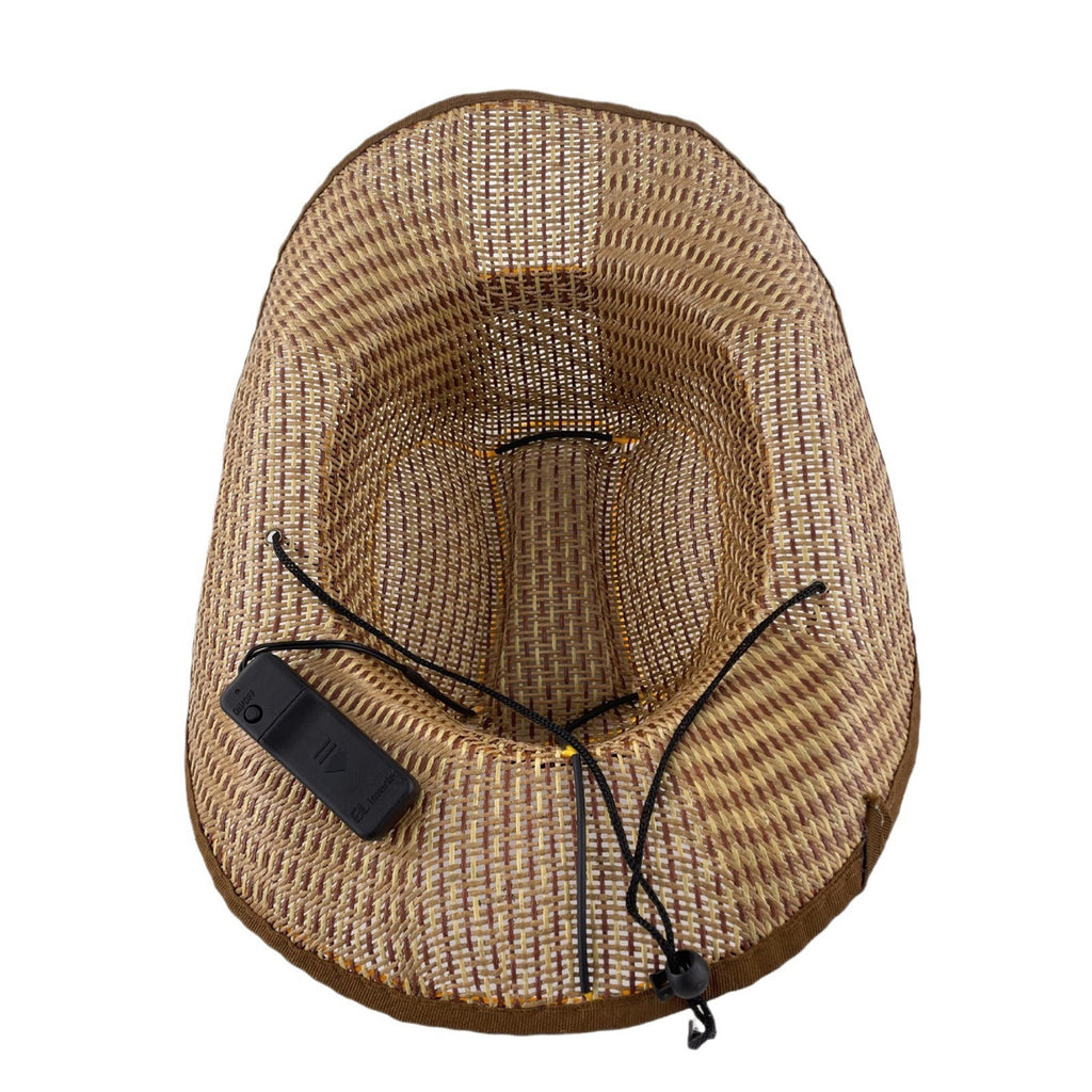 Glowing Denim Straw Hat