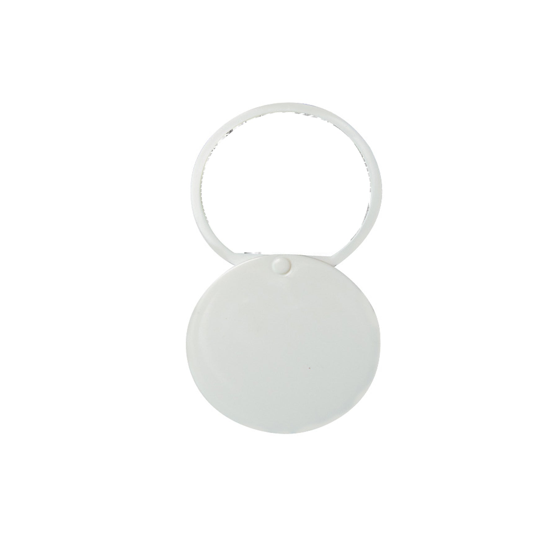 Sliding Folding Plastic Small Round Mirror