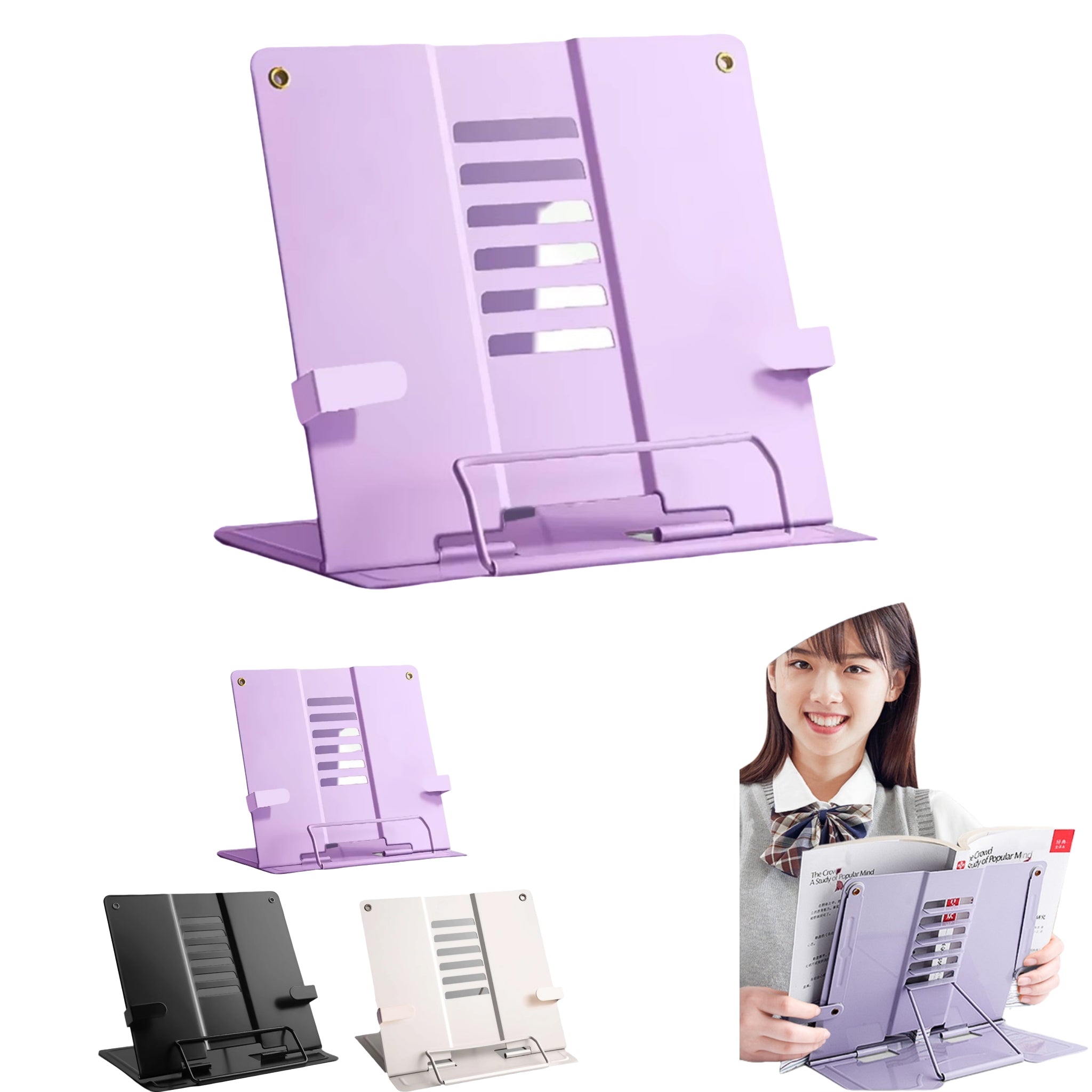 Heavy Metal Book Stand Adjustable Student Desk