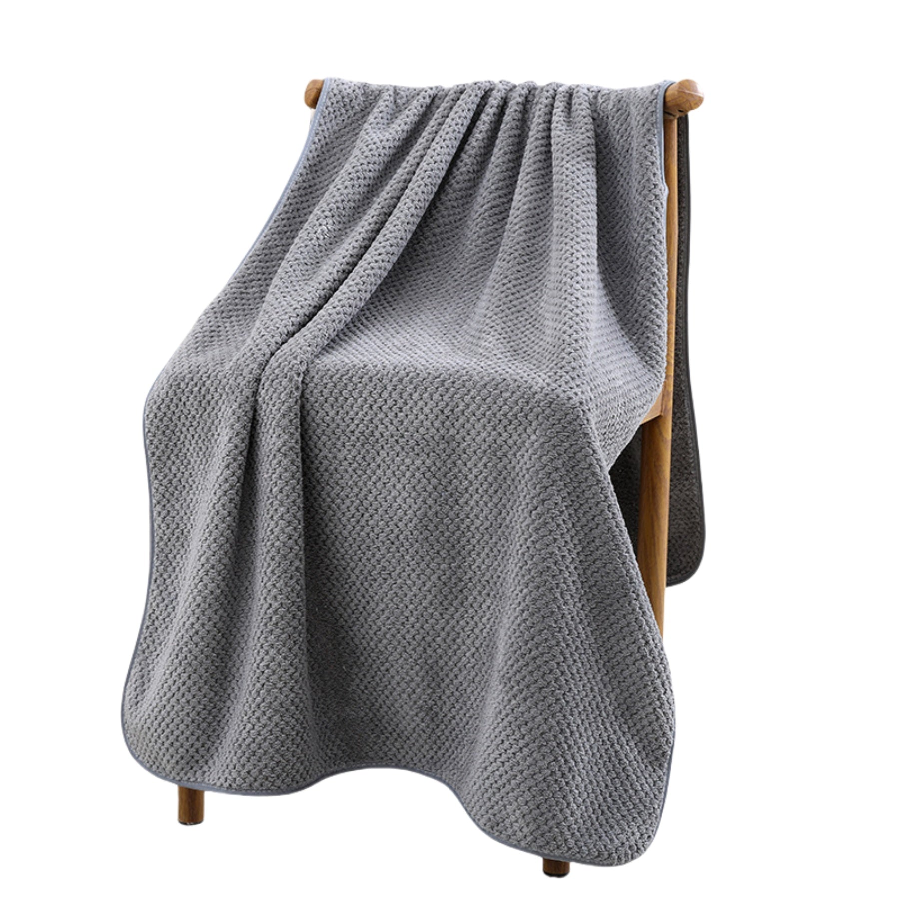 Coral Velvet Bath Towel