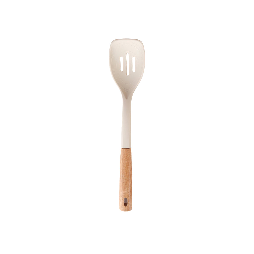 Wooden-Handled Silicone Kitchen Utensils For Non-Stick Pans