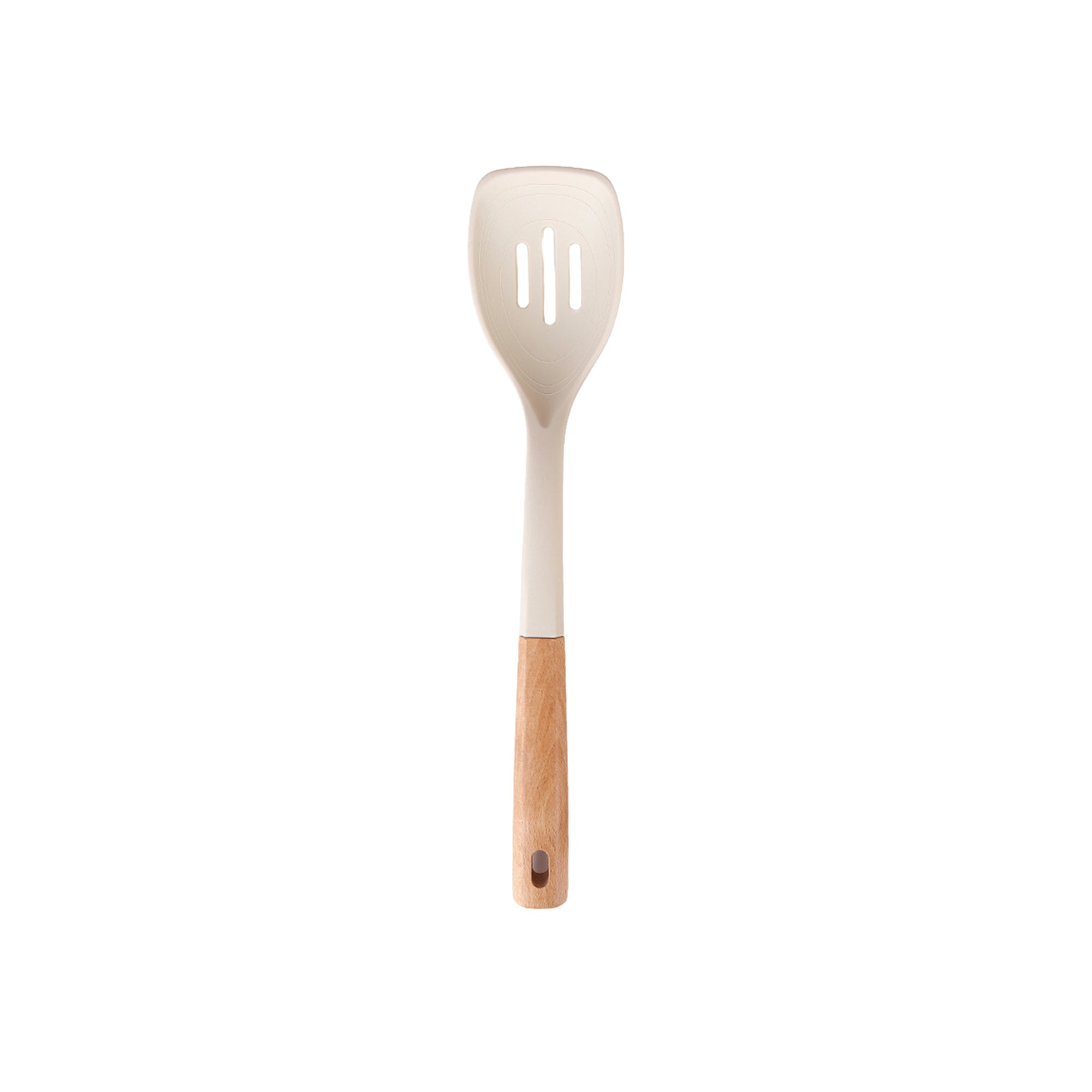 Wooden-Handled Silicone Kitchen Utensils For Non-Stick Pans