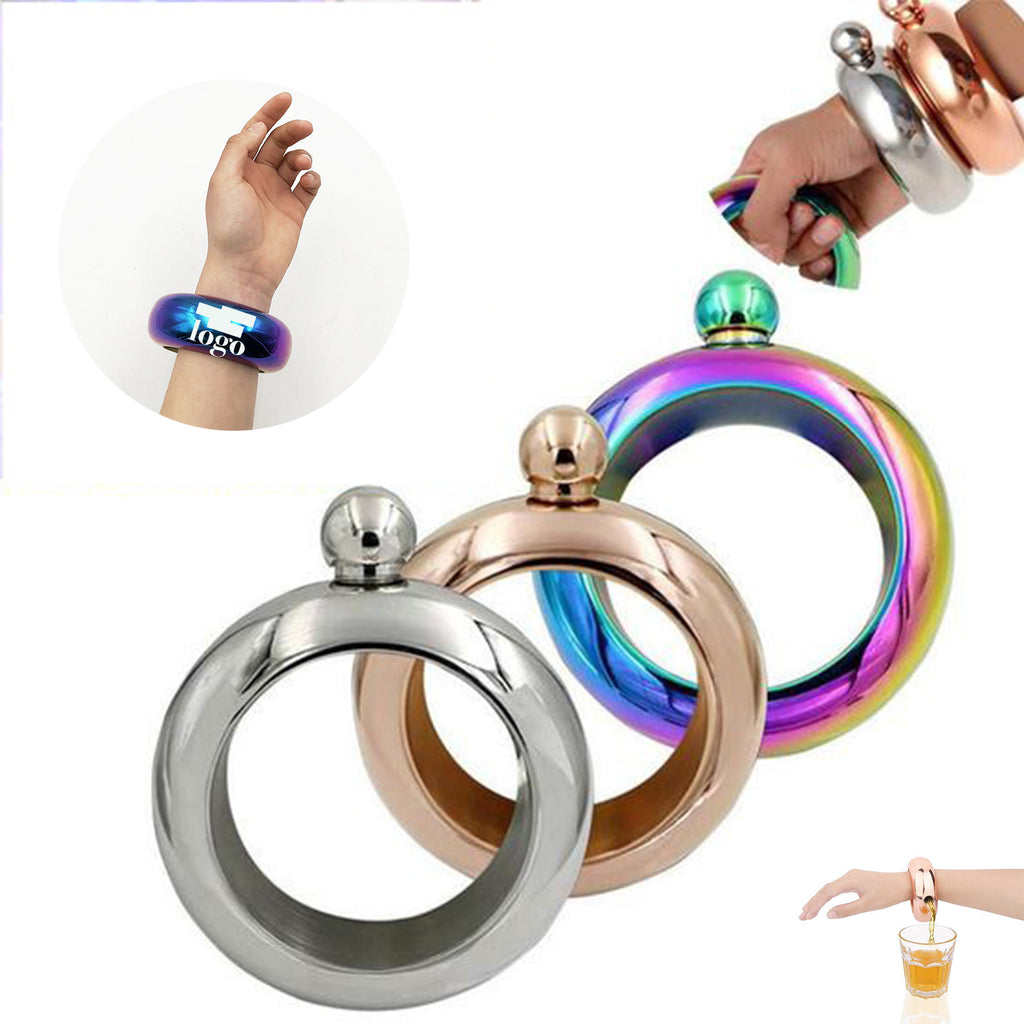 Stainless Steel Bracelet Hip Flask
