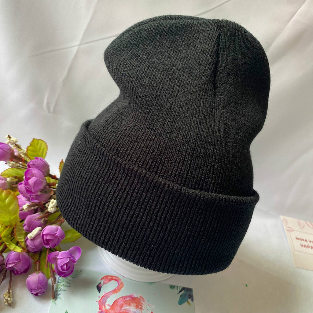 Knit Beanie With Cuff