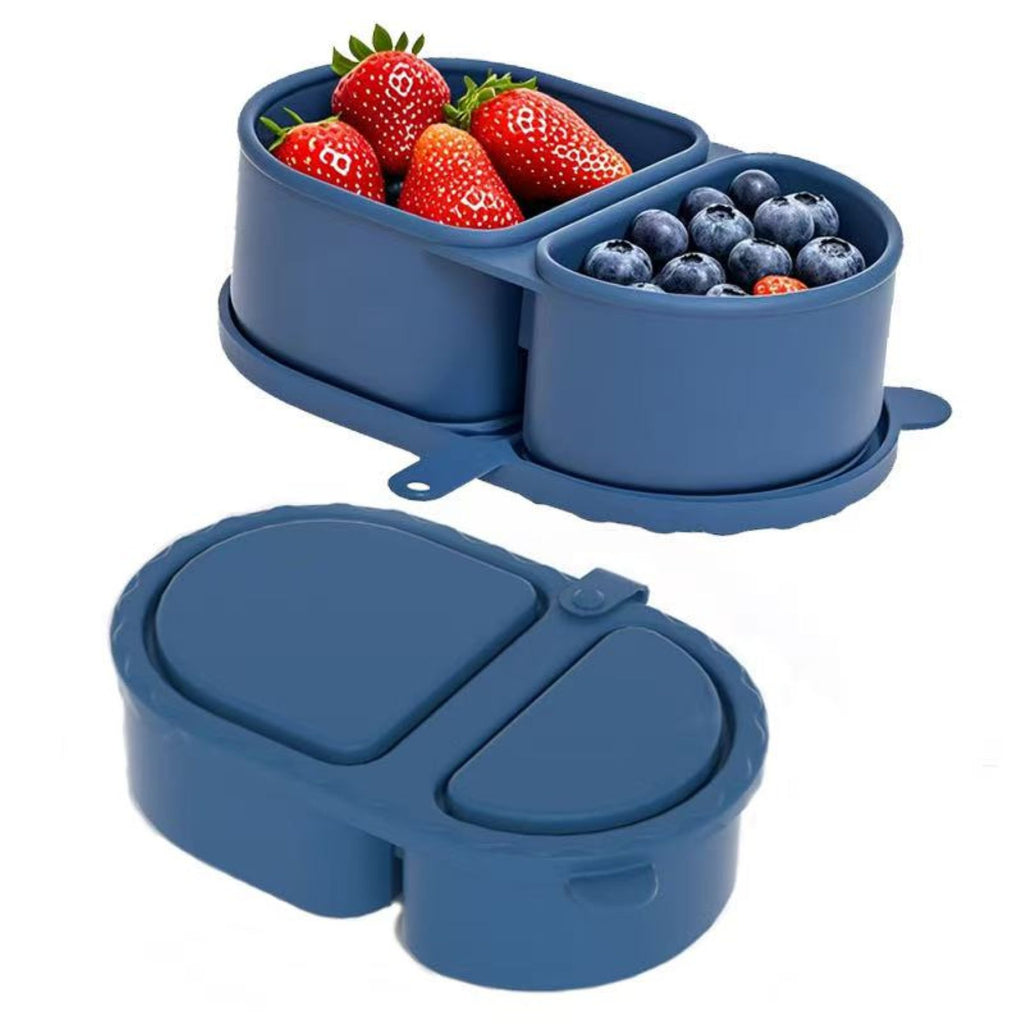 Double-Grid Silicone Food Container