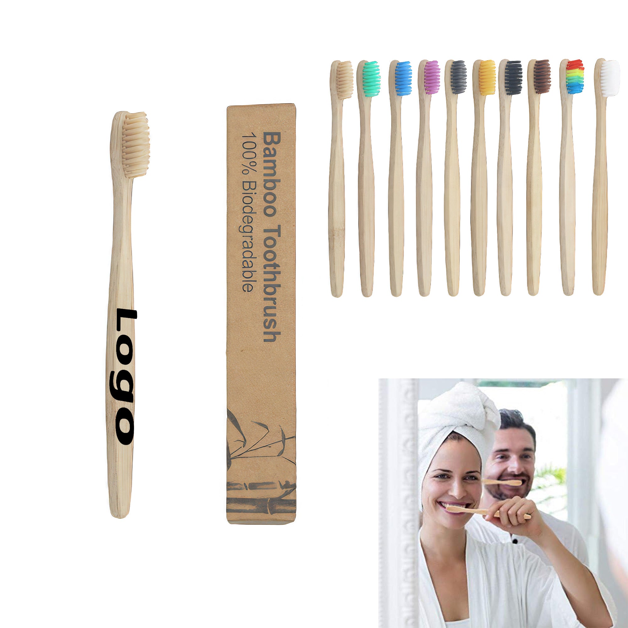 Bamboo Toothbrush Eco Wood Toothbrush