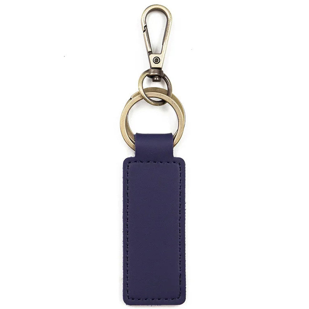 Double Loop Leather Keychain