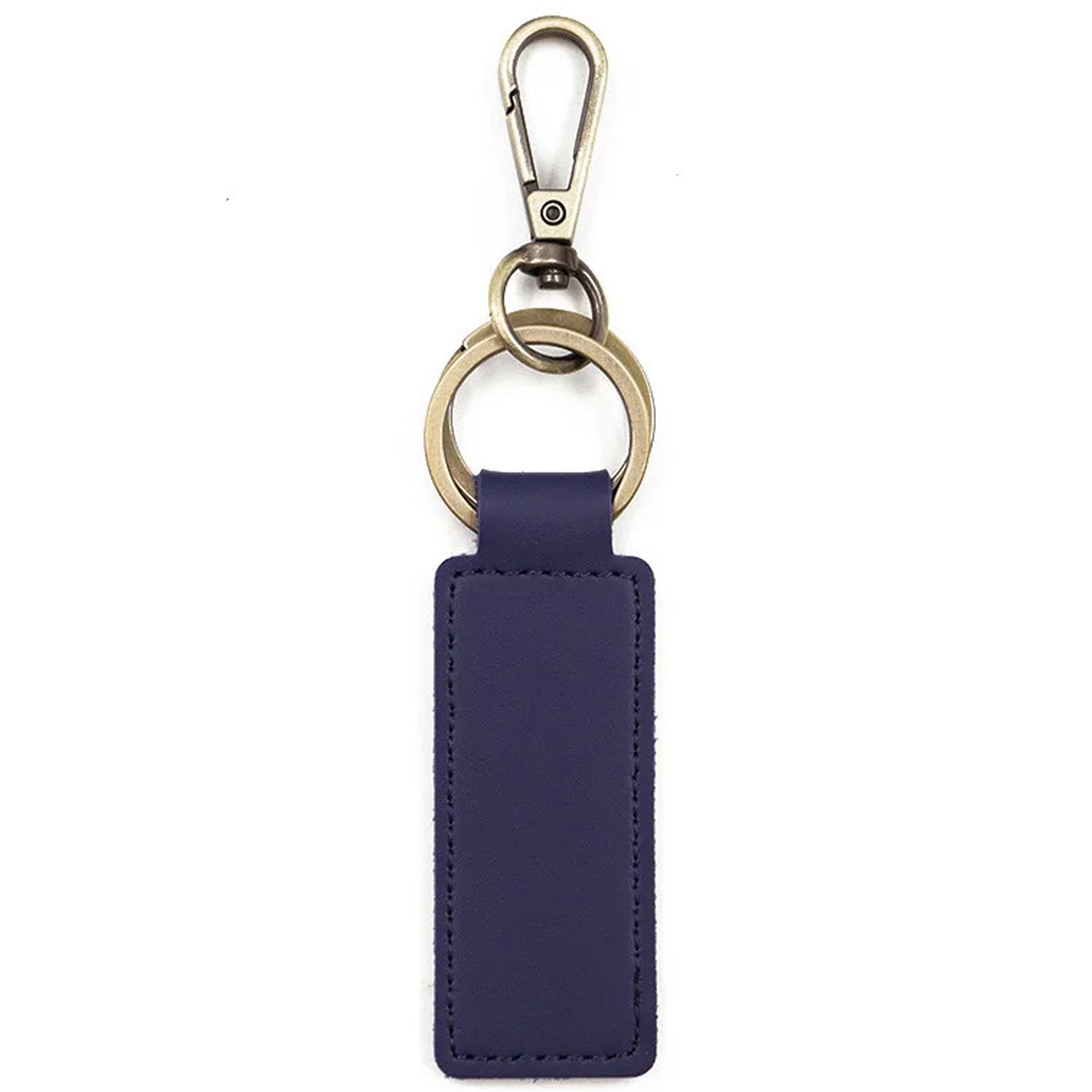 Double Loop Leather Keychain