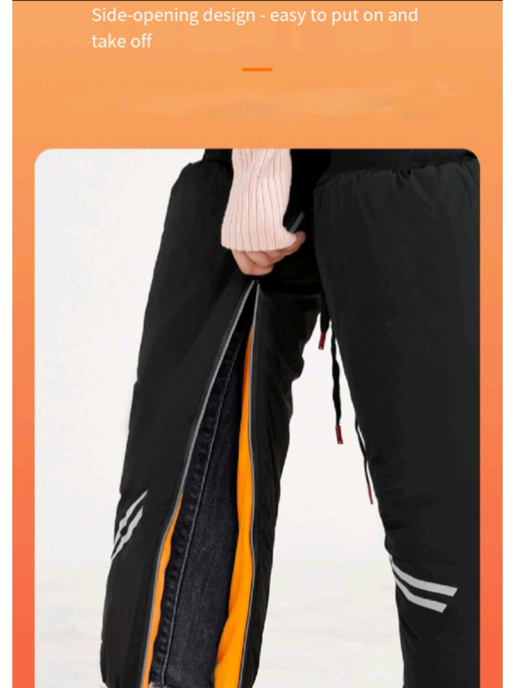 Riding Knee Guards Reflective Zipper Ankle Cover Thermal
