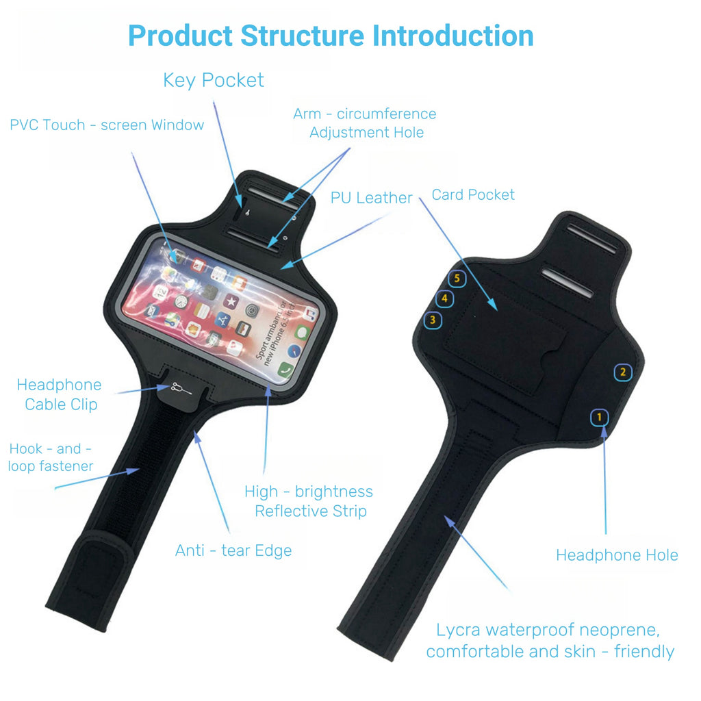 Touch - screen Waterproof Sports Arm Bag