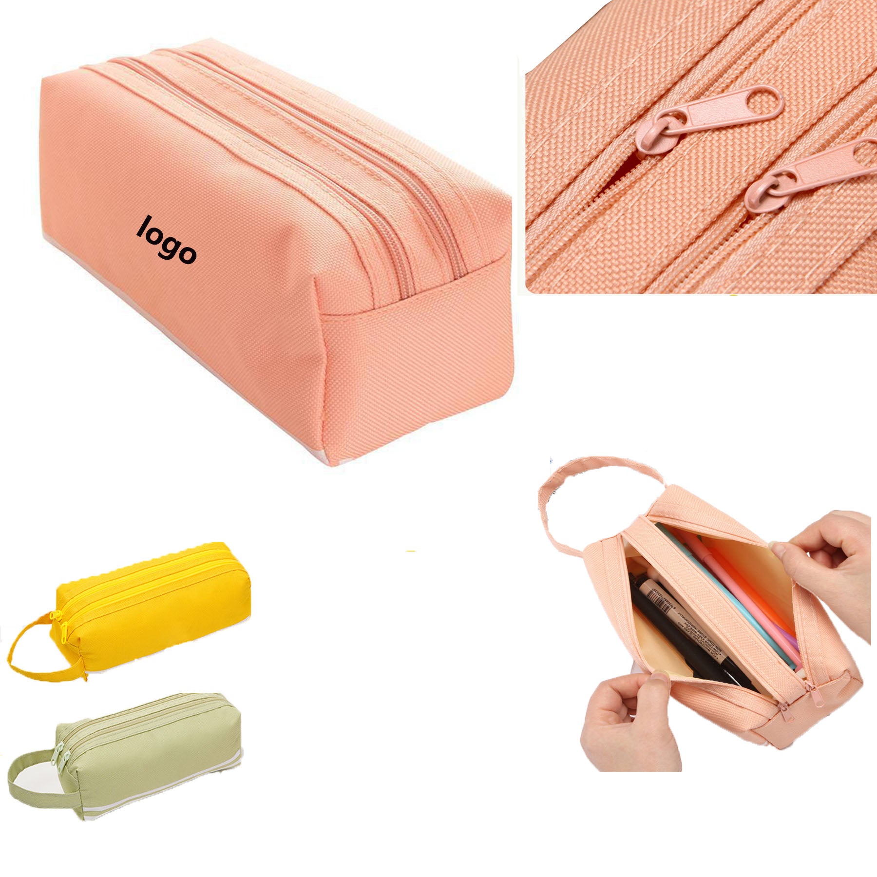 Double Zip Pen Bag
