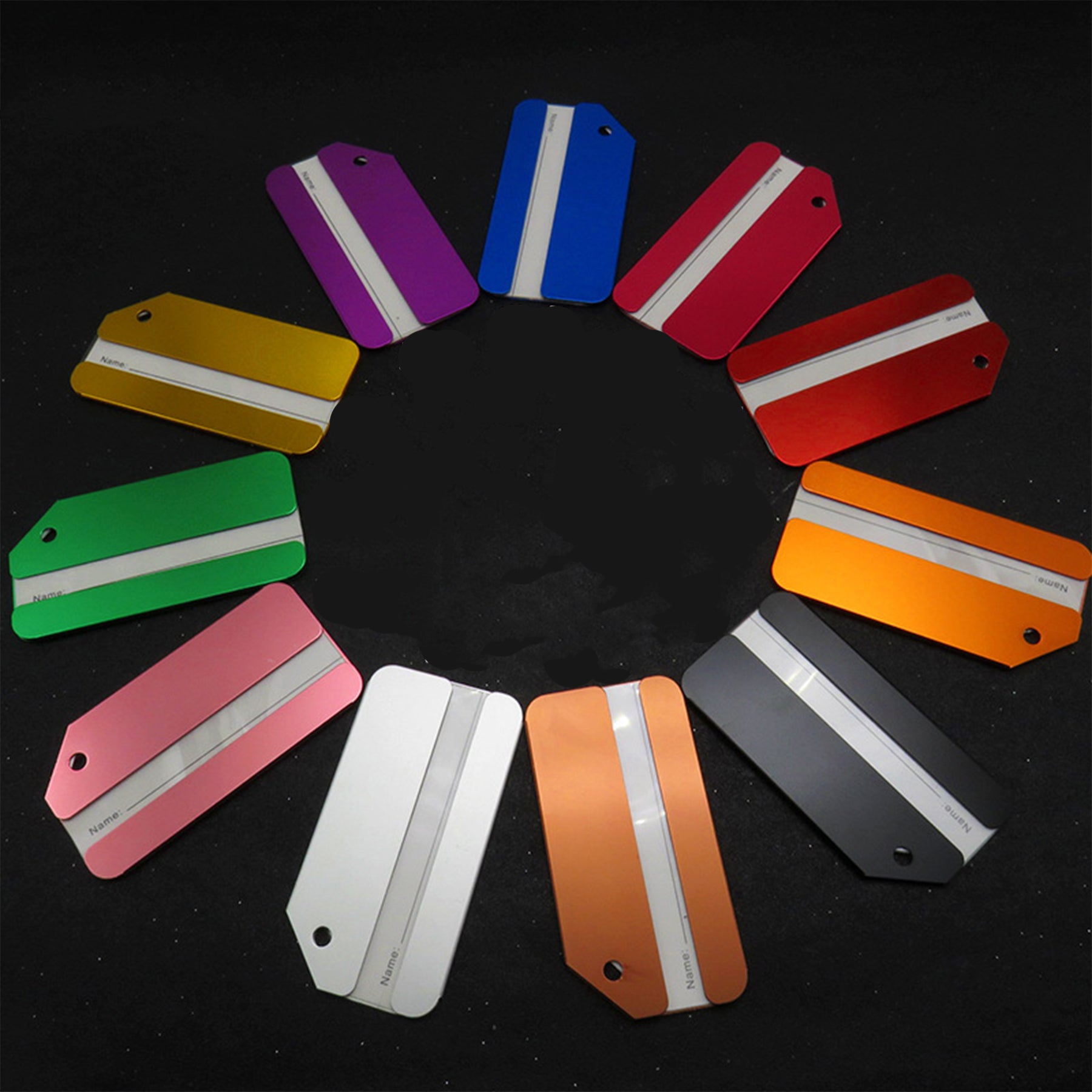 Cut Angle Aluminum Luggage Tag Baggage Tag