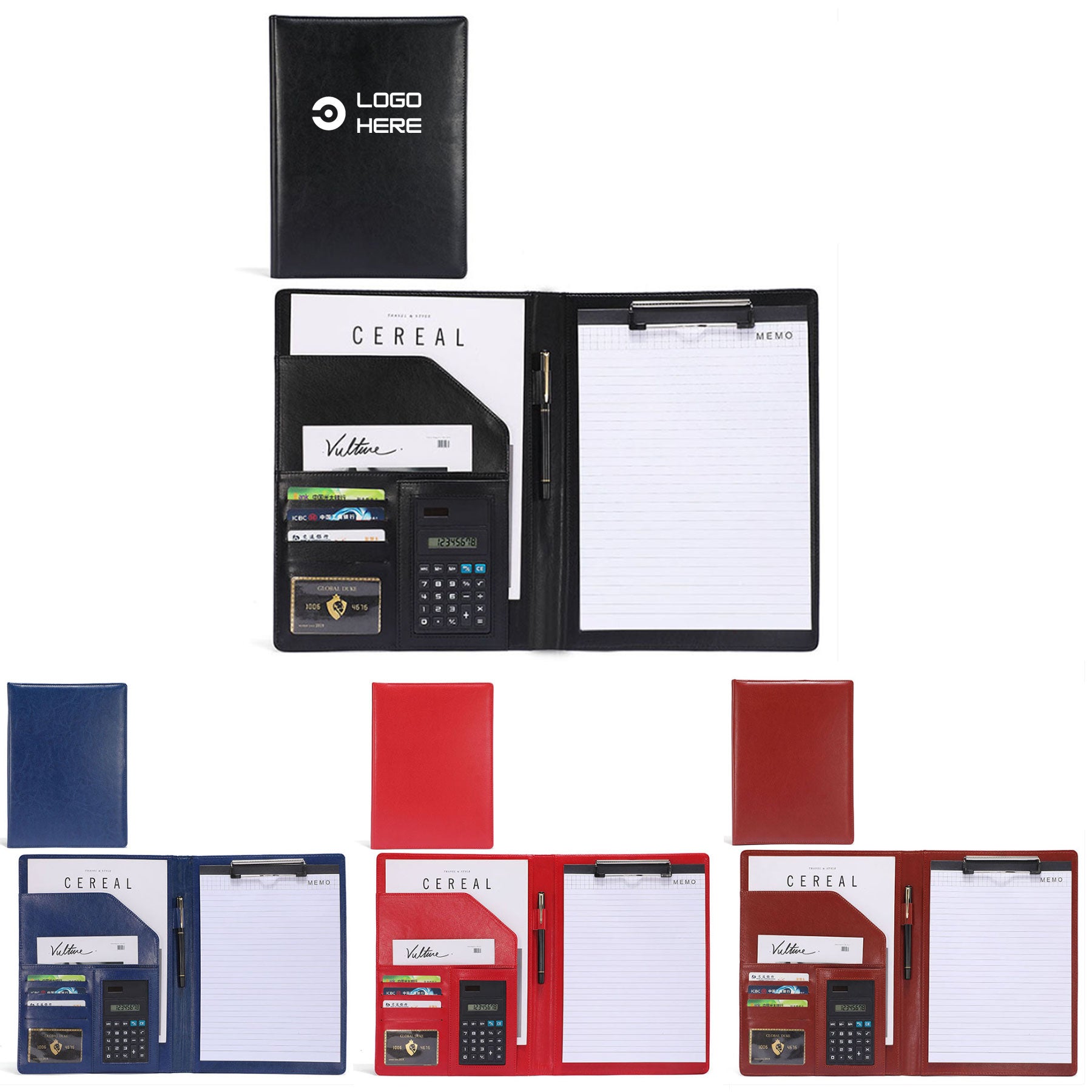 Multifunctional Leather Conference Folder
