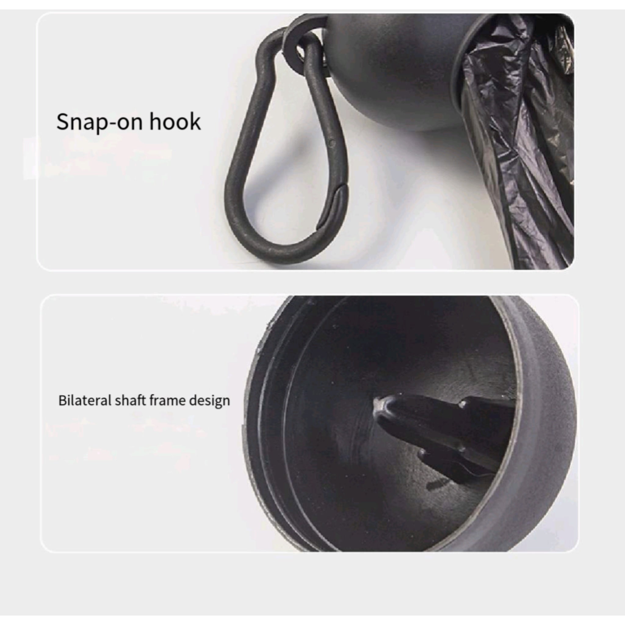 Pet Poop Bag Dispenser Portable Outdoor Dog Walks Leash Clip