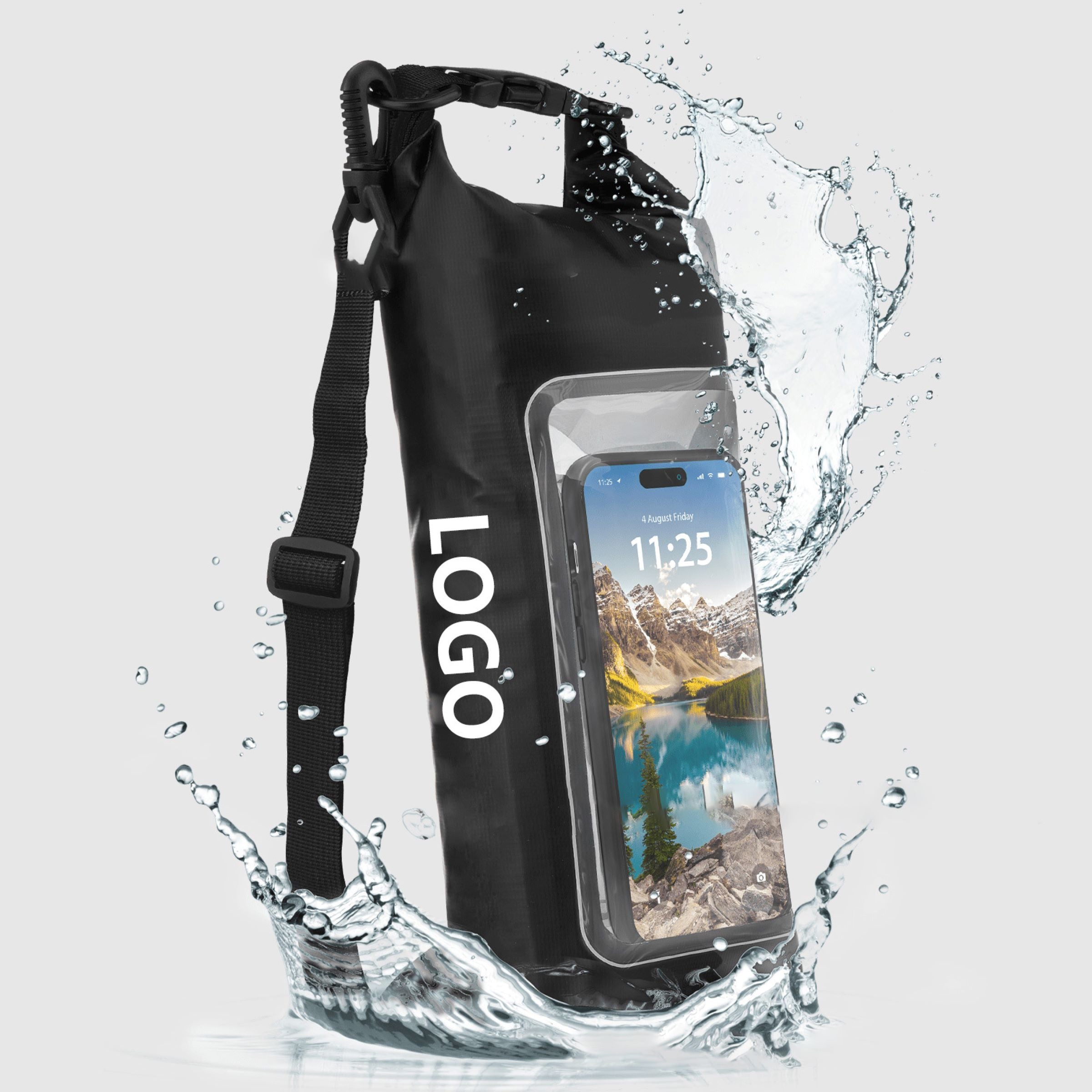 Thrilling Rafting Adventures Waterproof Phone Pouch