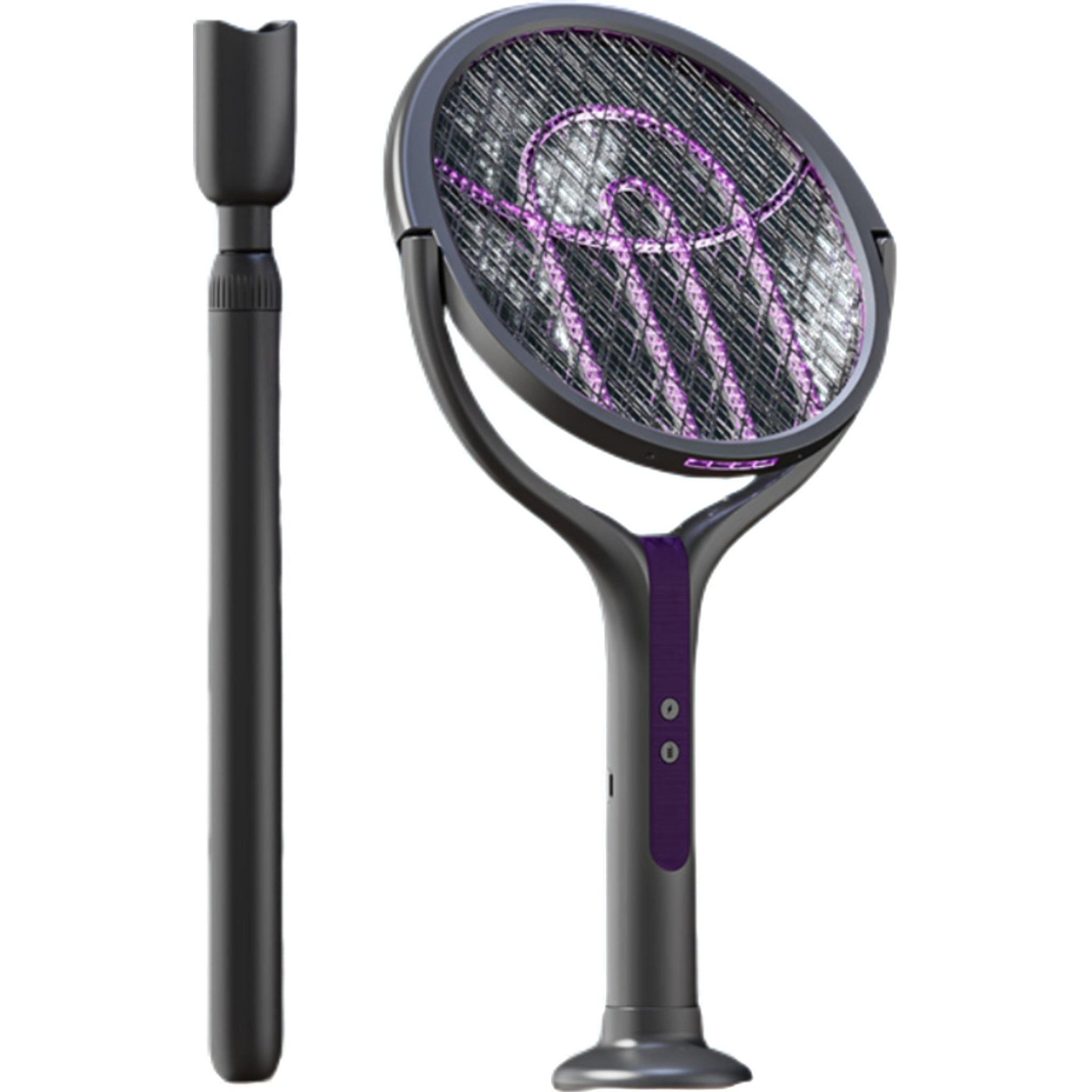 Rotatable And Retractable Electric Mosquito Swatter