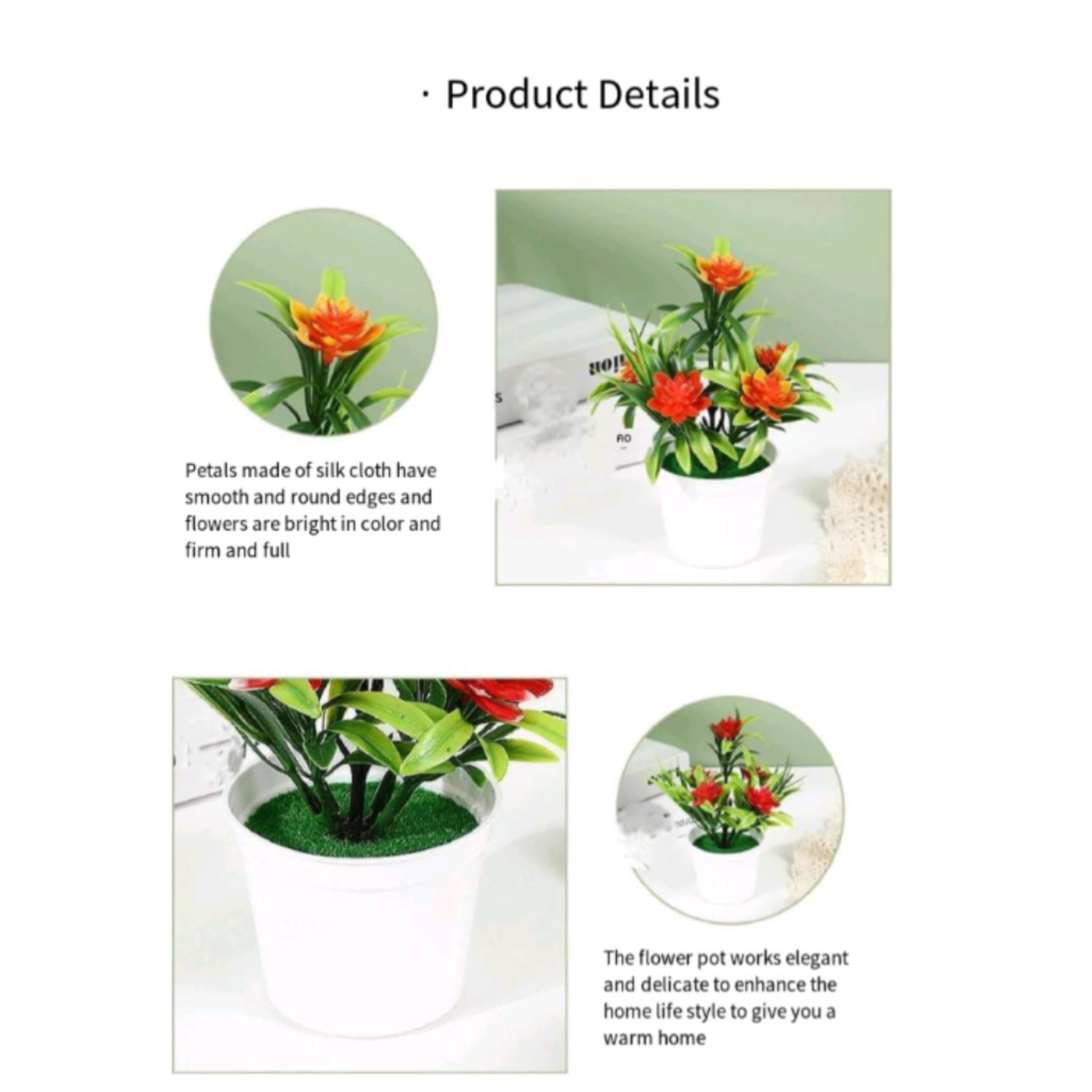 Artificial Flower Potted Plant