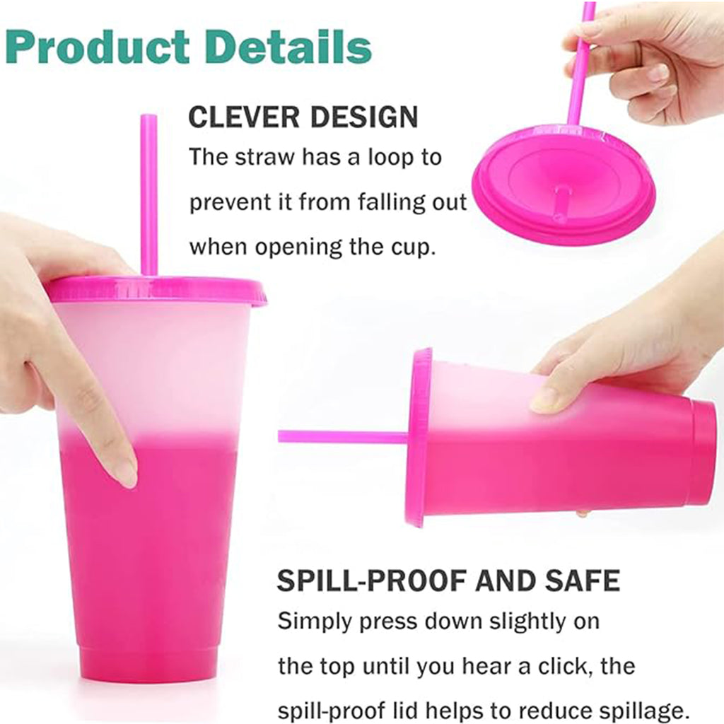 Reusable Bpa Free Colour Changing Cups