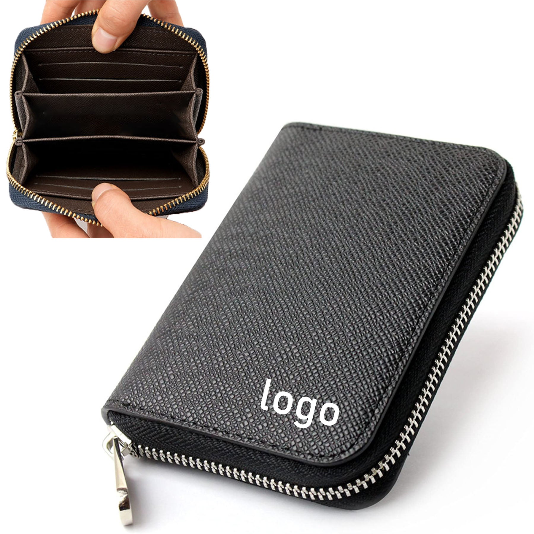 Women'S Men'S Coin Purse Cross Pattern Small Wallet