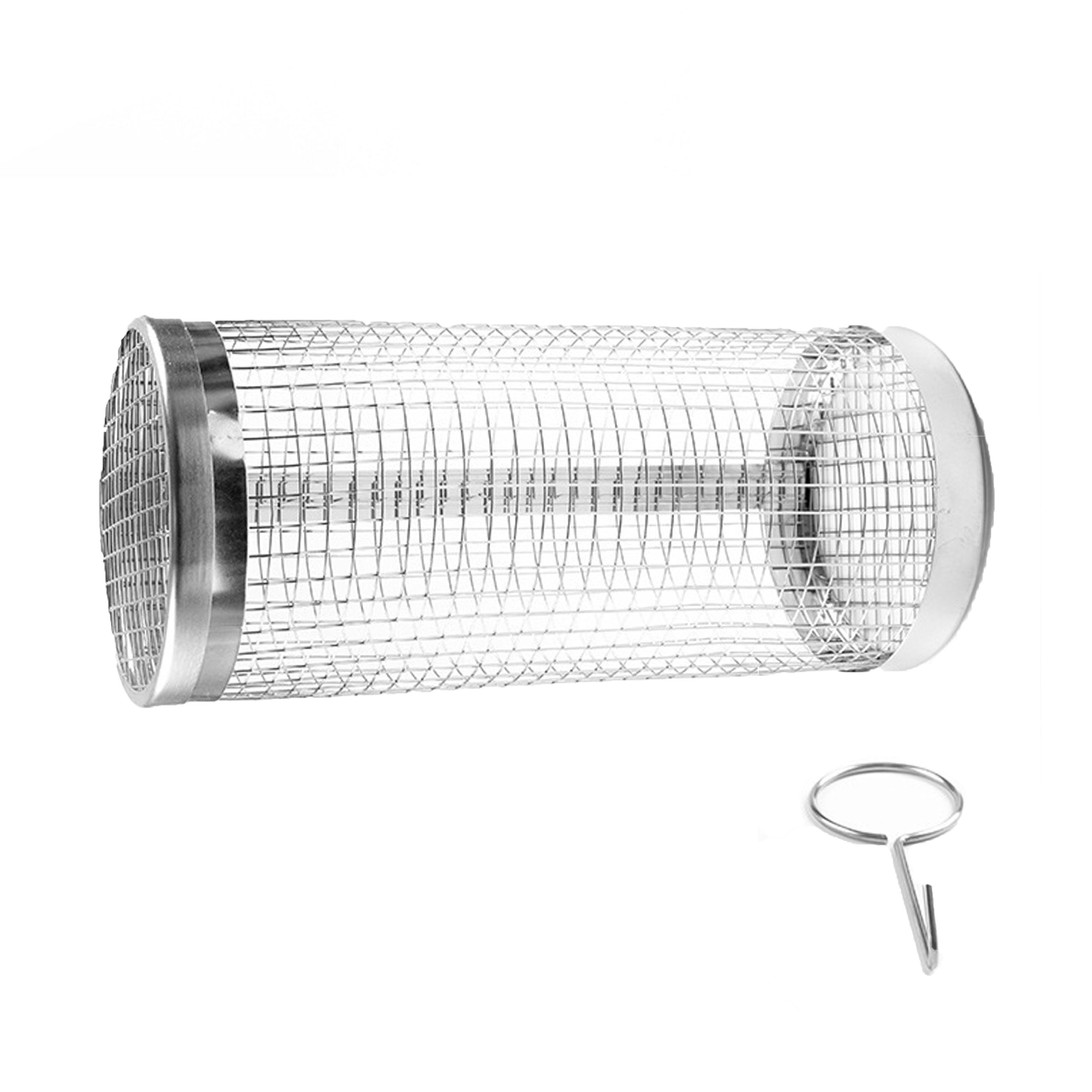 Stainless Steel Smoking Cage Style Roller Grill