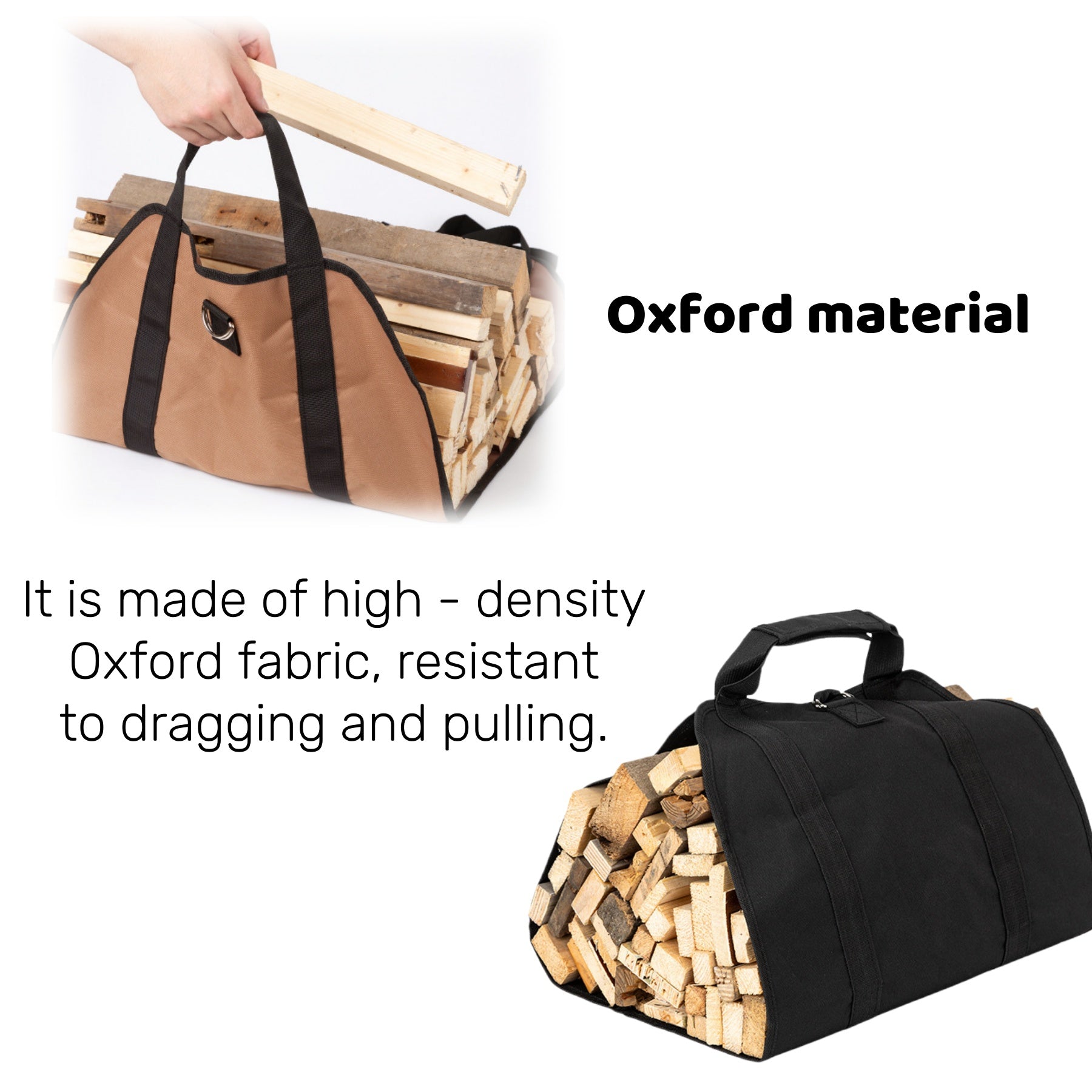 Portable Handheld Firewood Storage Bag