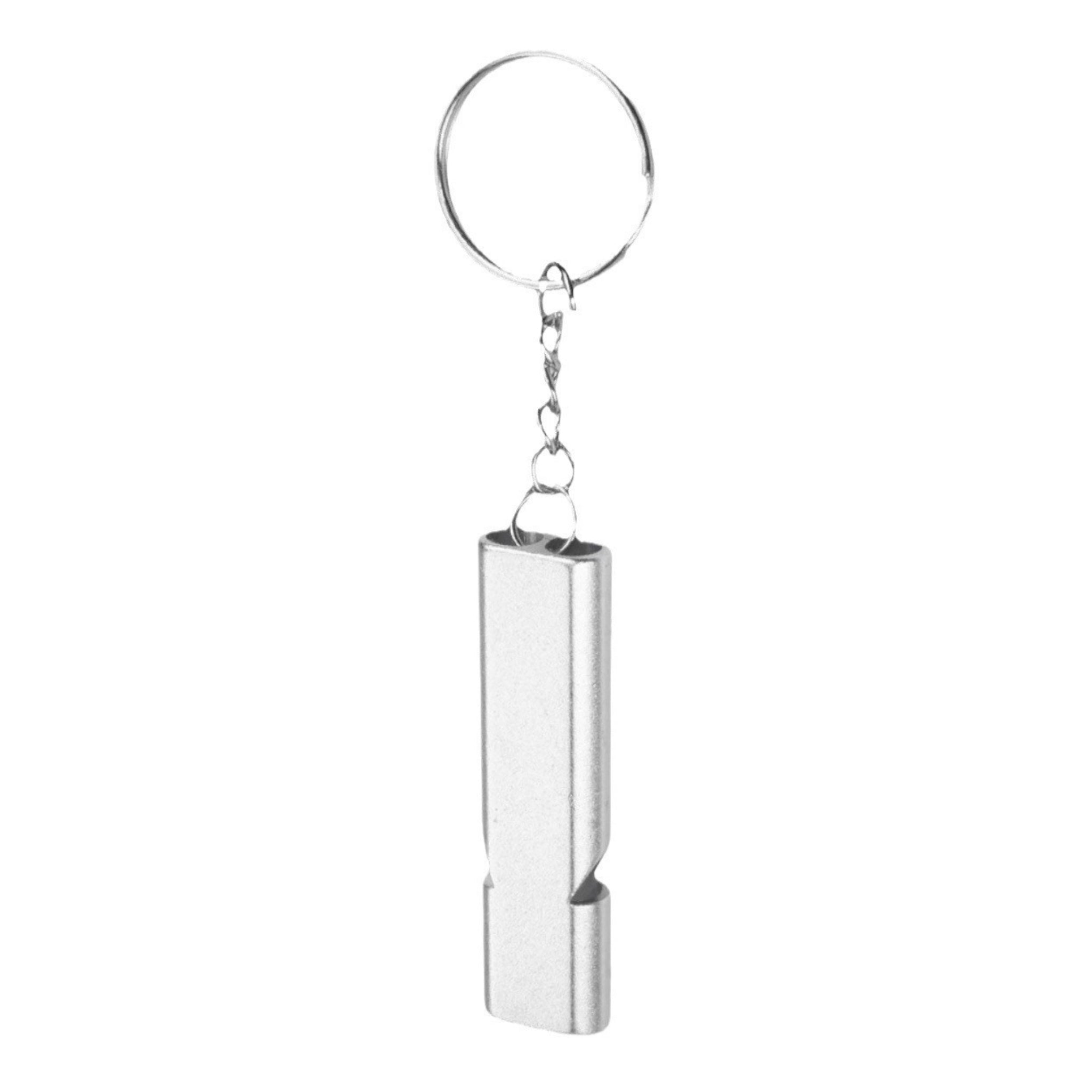 Outdoor Flat Aluminum Alloy Dual-Frequency Survival Whistle