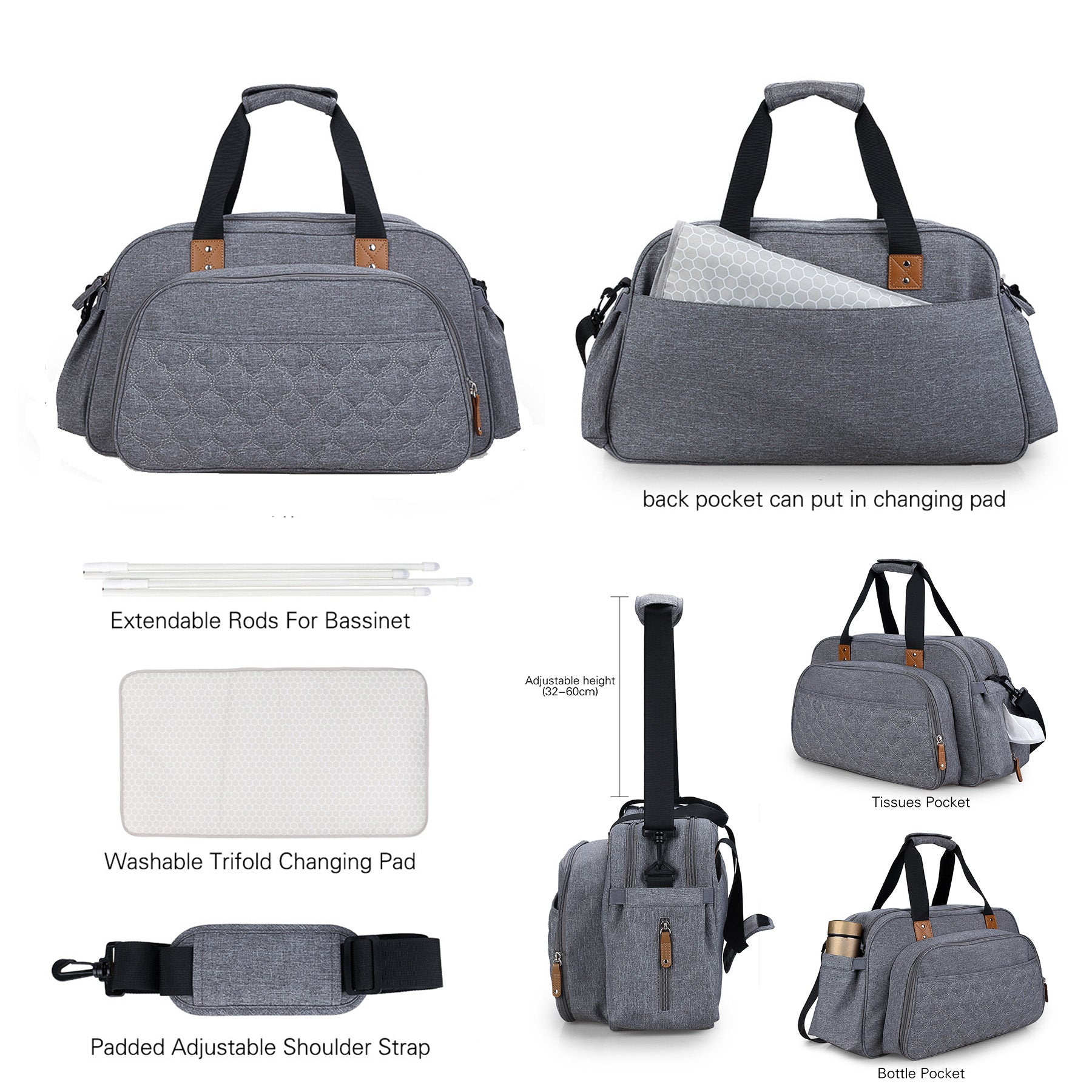 Diaper Bag Crib Combo