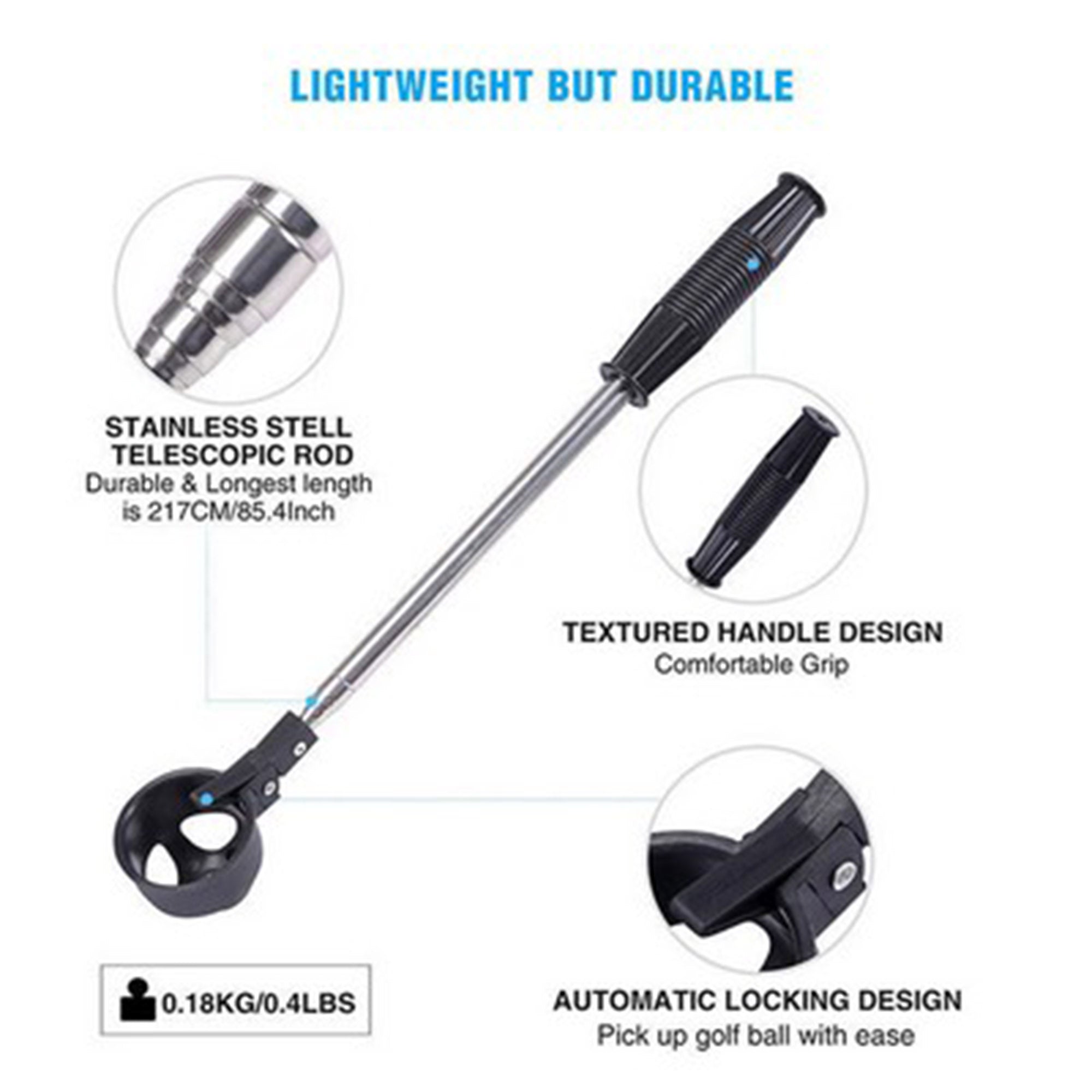 Extendable Golf Ball Retriever Picker