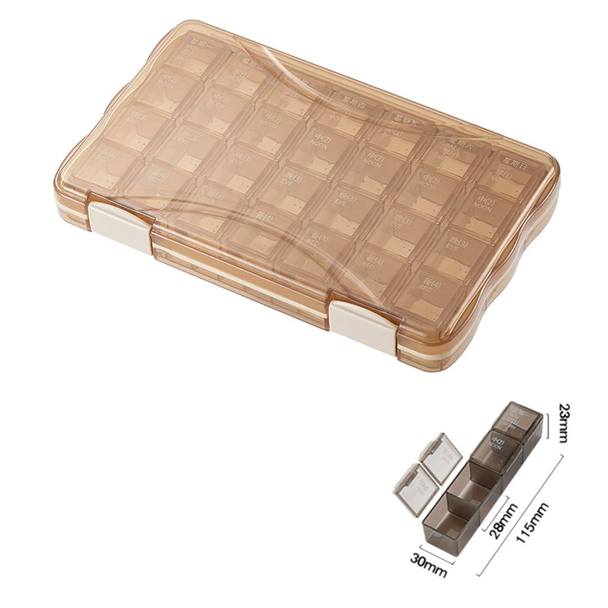 Monthly Pill Organizer 28 Day Case